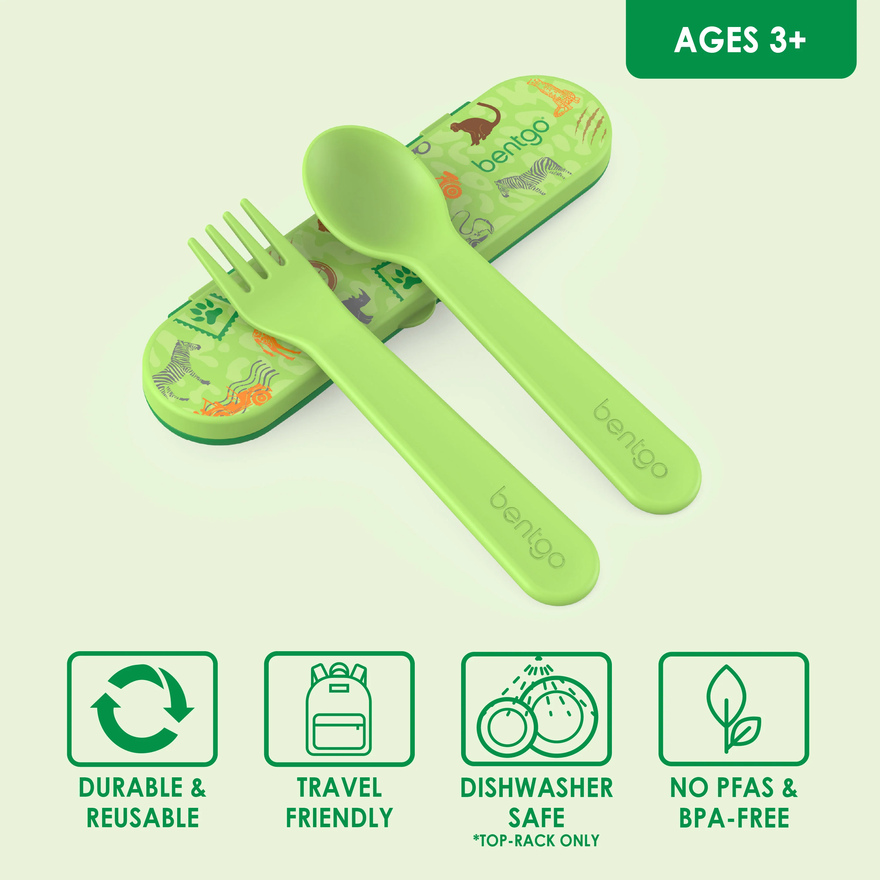 Bentgo Kids Utensil Set - Puppy Love - Image 17