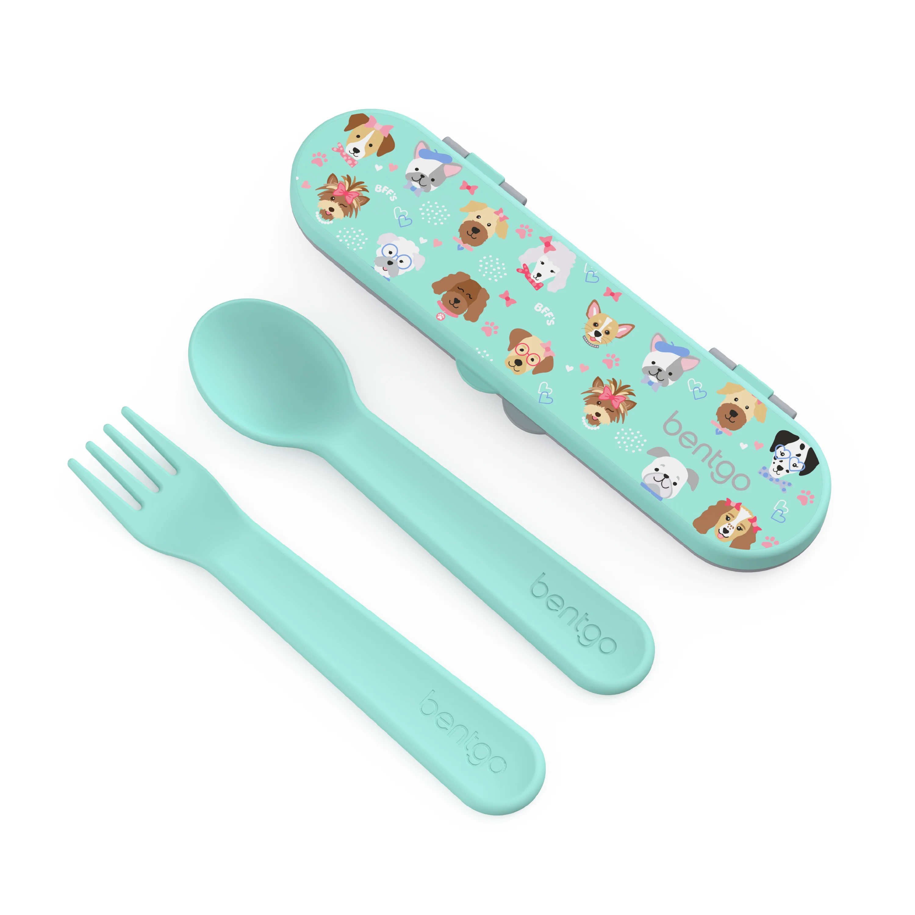 Bentgo Kids Utensil Set - Puppy Love - Image 57