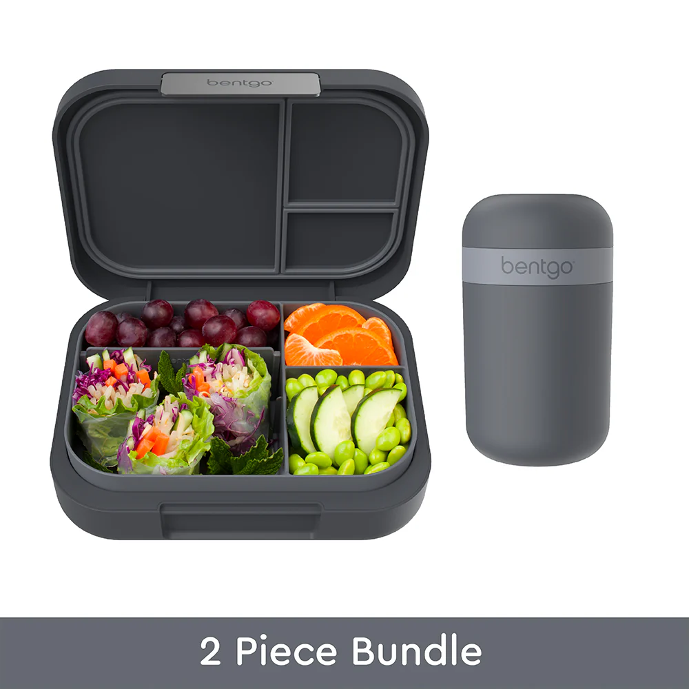 Bentgo Modern Lunch Box & Snack Cup - Dark Gray