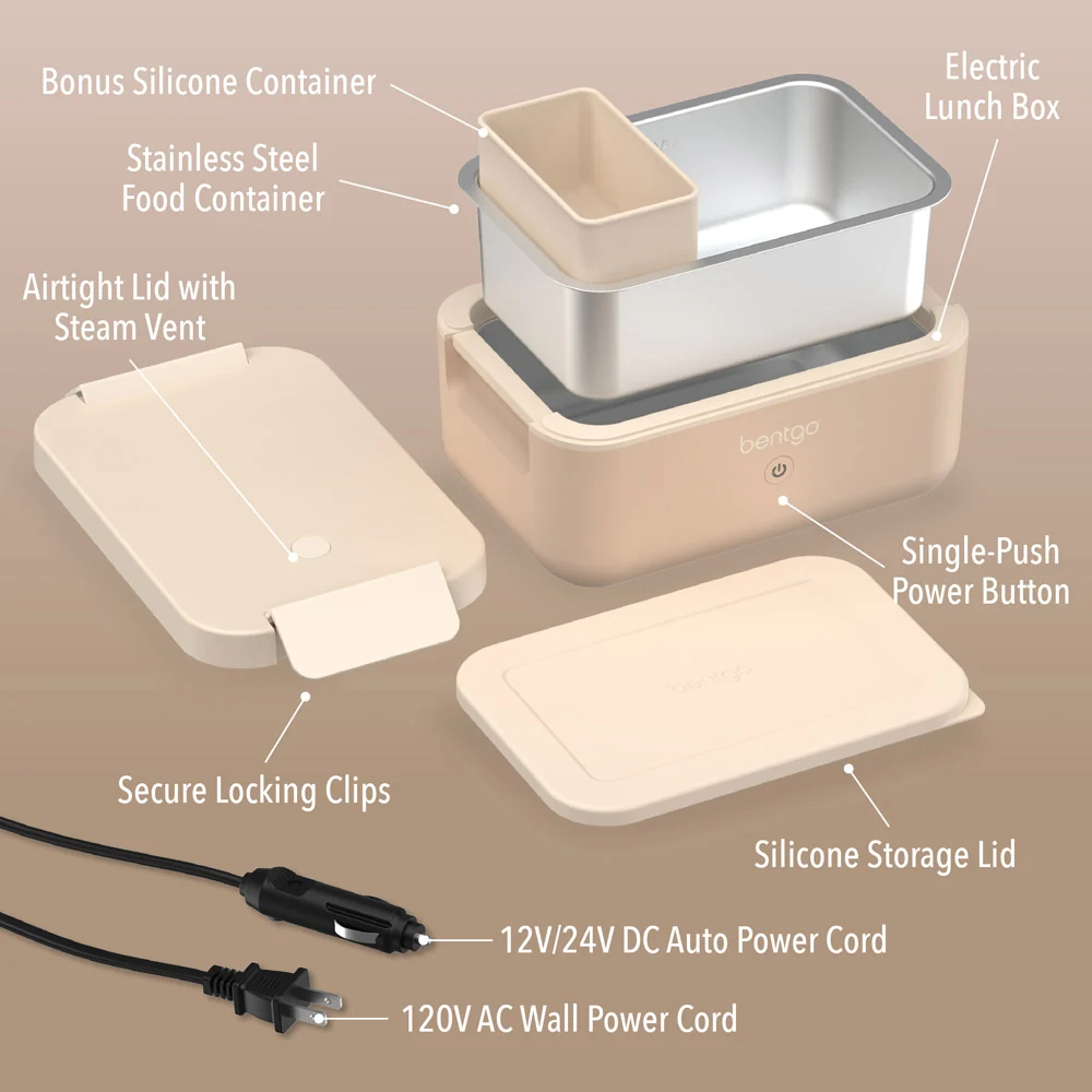 Bentgo Heat Electric Lunch Box - Latte - Image 6