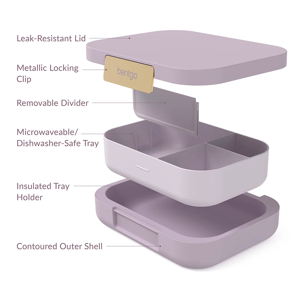 Bentgo Modern Lunch Box & Snack Cup - Dark Gray - Image 18