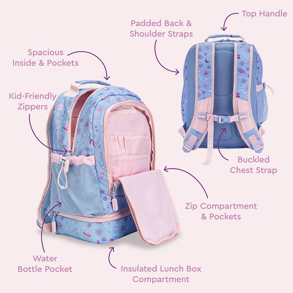 Bentgo Kids Prints 2-in-1 Backpack & Lunch Bag - Bug Buddies - Image 33