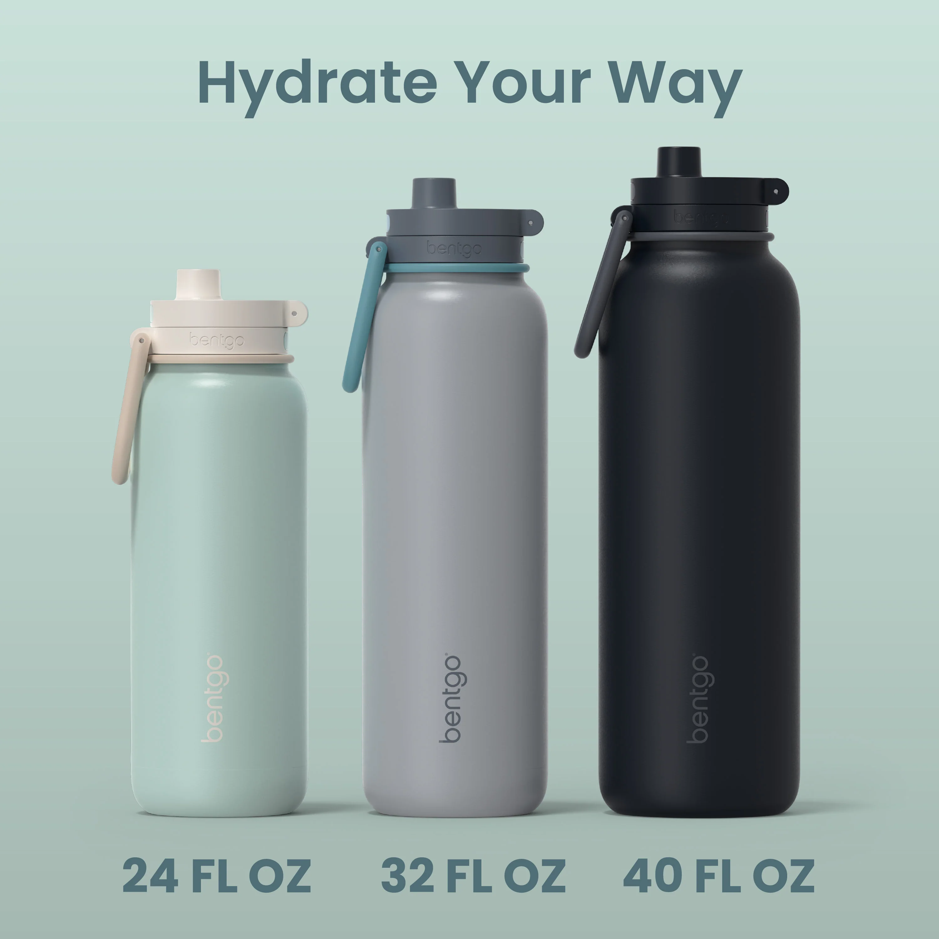 Bentgo Flip 2-in-1 Water Bottle (24 fl oz) - Blushing - Image 71