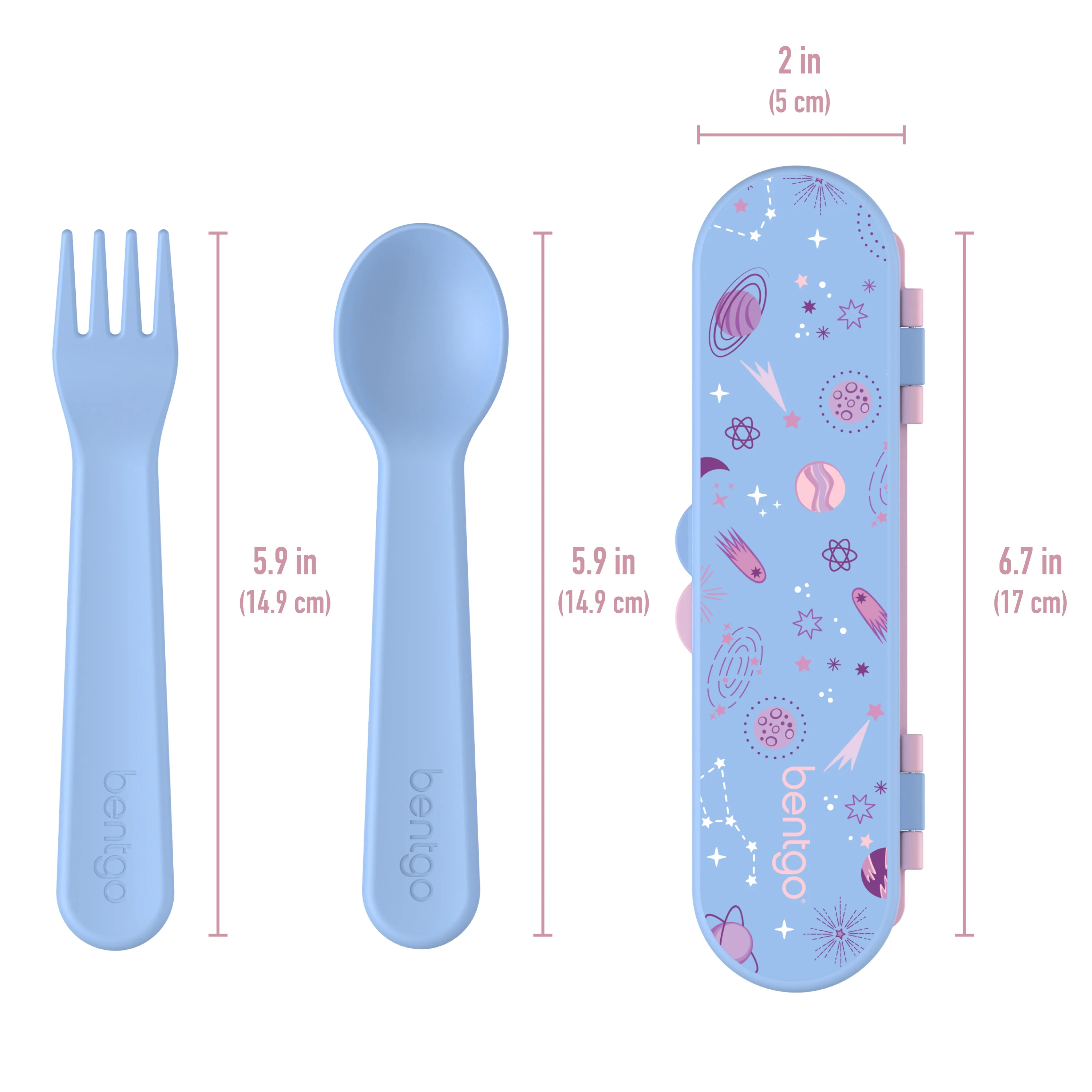 Bentgo Kids Utensil Set - Puppy Love - Image 54
