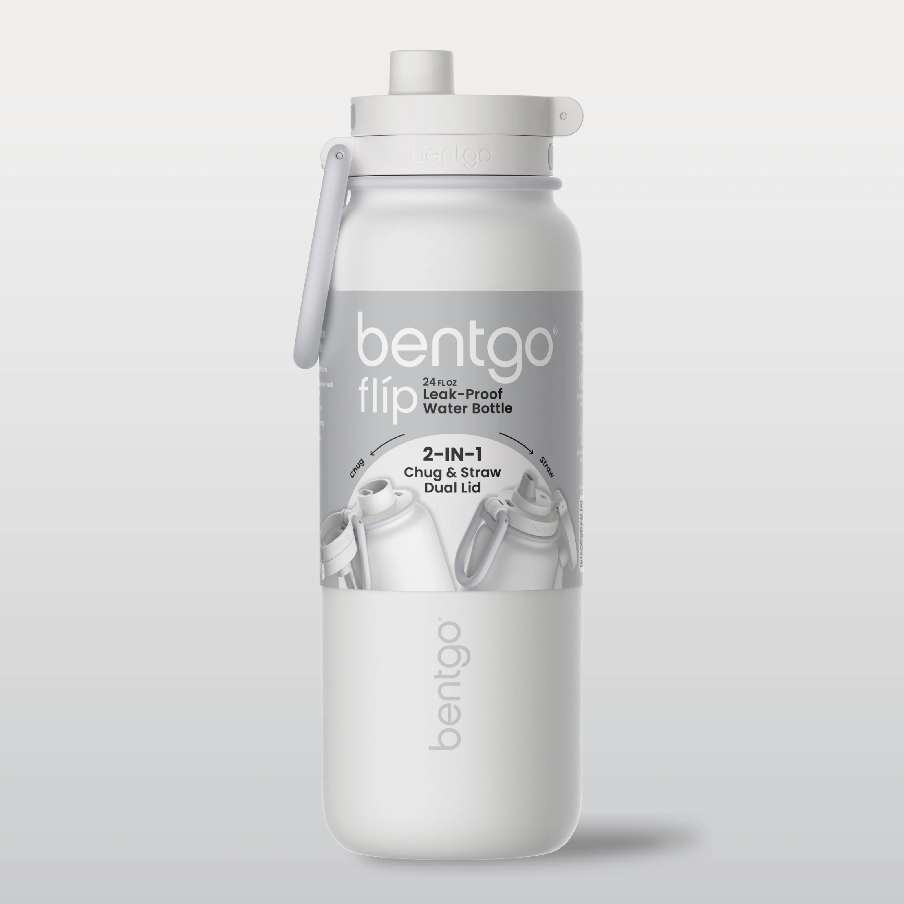 Bentgo Flip 2-in-1 Water Bottle (24 fl oz) - Blushing - Image 24