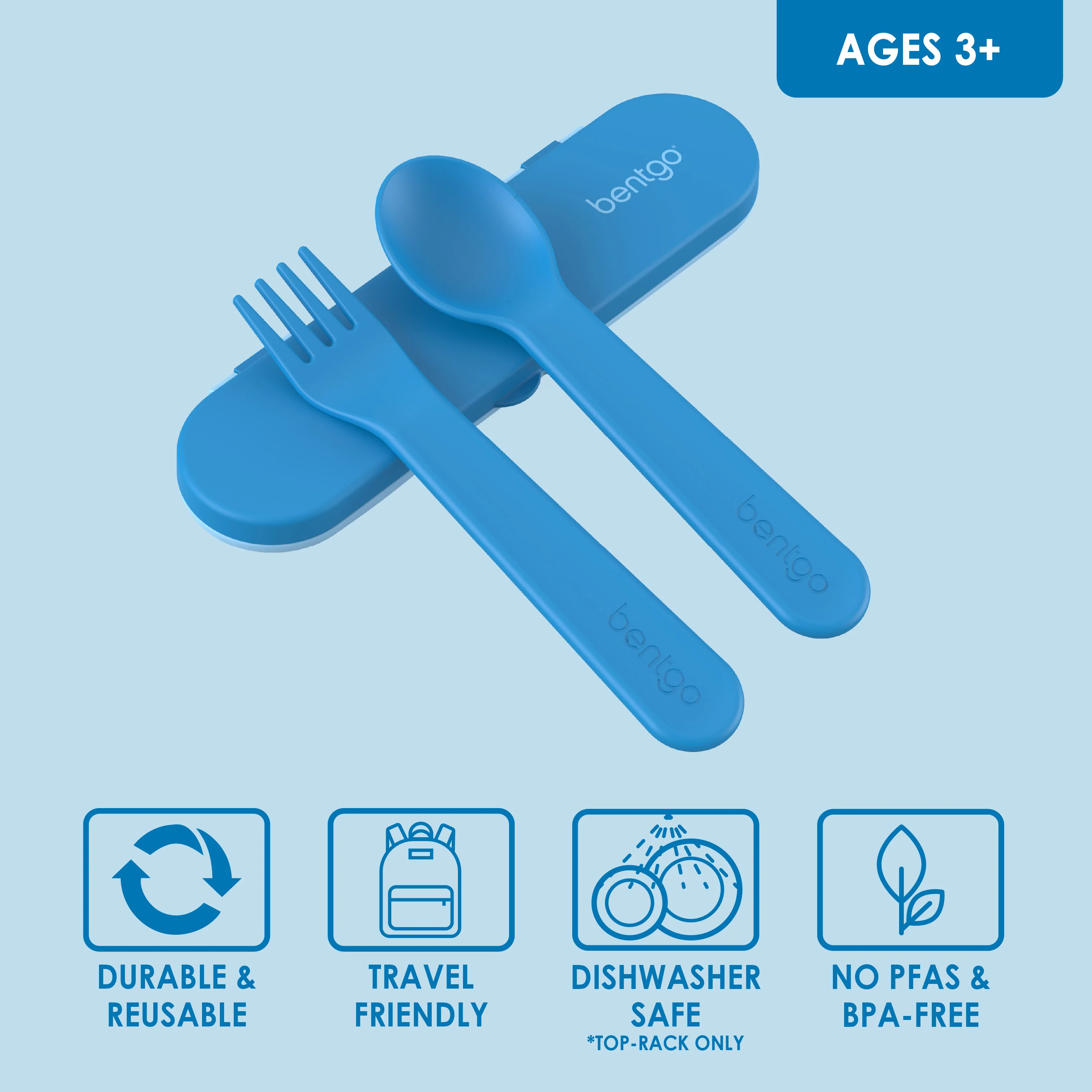 Bentgo Kids Utensil Set - Puppy Love - Image 66