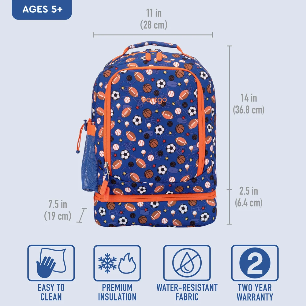 Bentgo Kids Prints 2-in-1 Backpack & Lunch Bag - Bug Buddies - Image 65