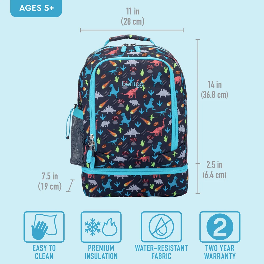 Bentgo Kids Prints 2-in-1 Backpack & Lunch Bag - Bug Buddies - Image 23