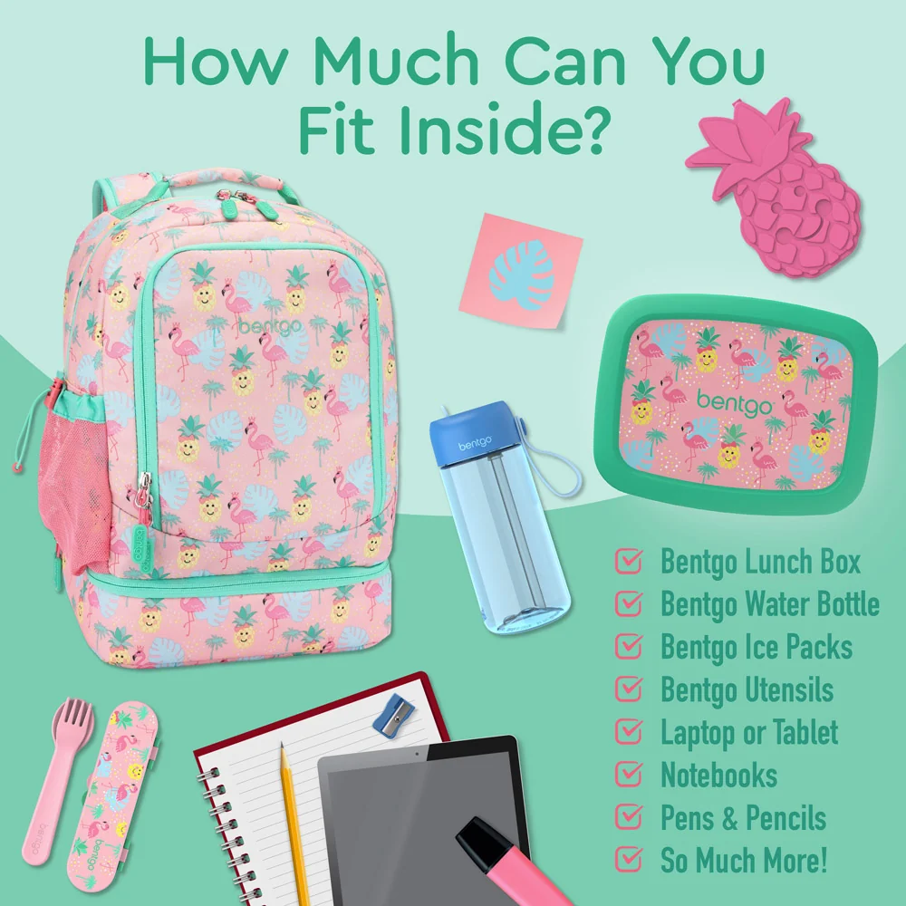 Bentgo Kids Prints 2-in-1 Backpack & Lunch Bag - Bug Buddies - Image 76