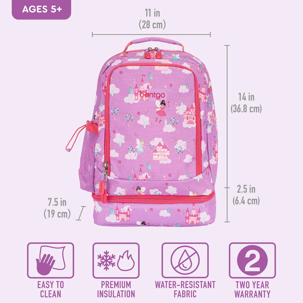 Bentgo Kids Prints 2-in-1 Backpack & Lunch Bag - Bug Buddies - Image 59