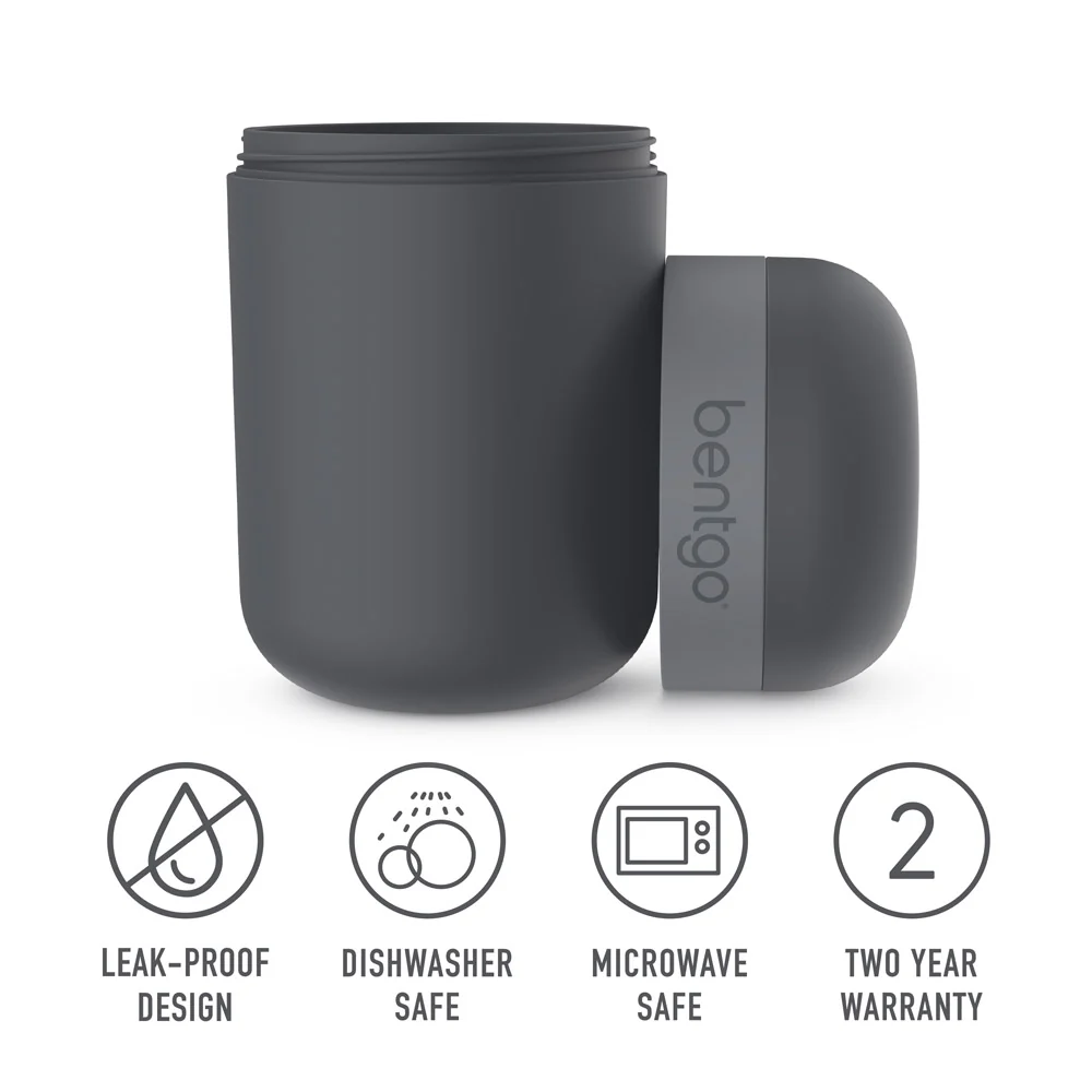 Bentgo Modern Lunch Box & Snack Cup - Dark Gray - Image 9