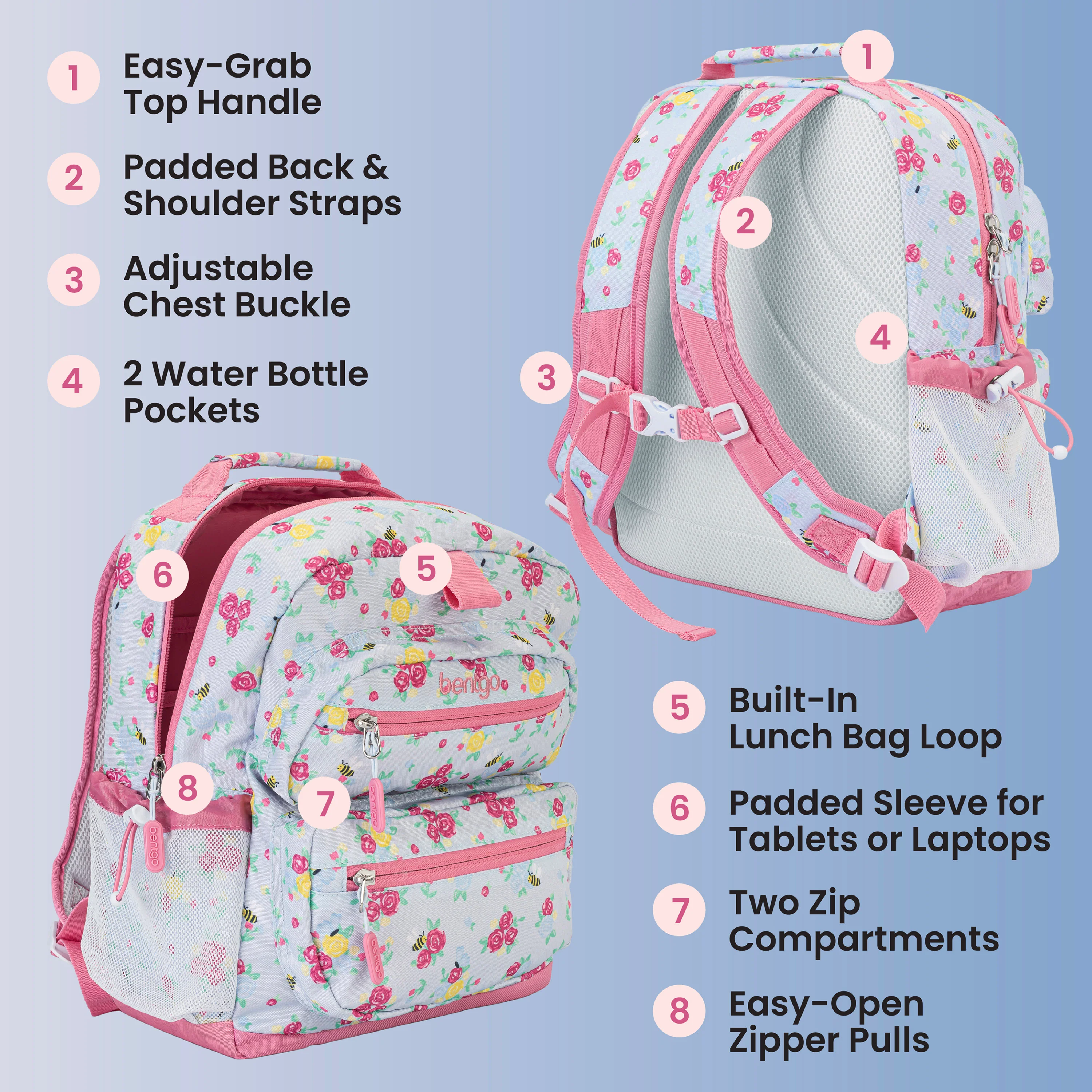 Bentgo Kids Prints Backpack - Sssnakes - Image 88