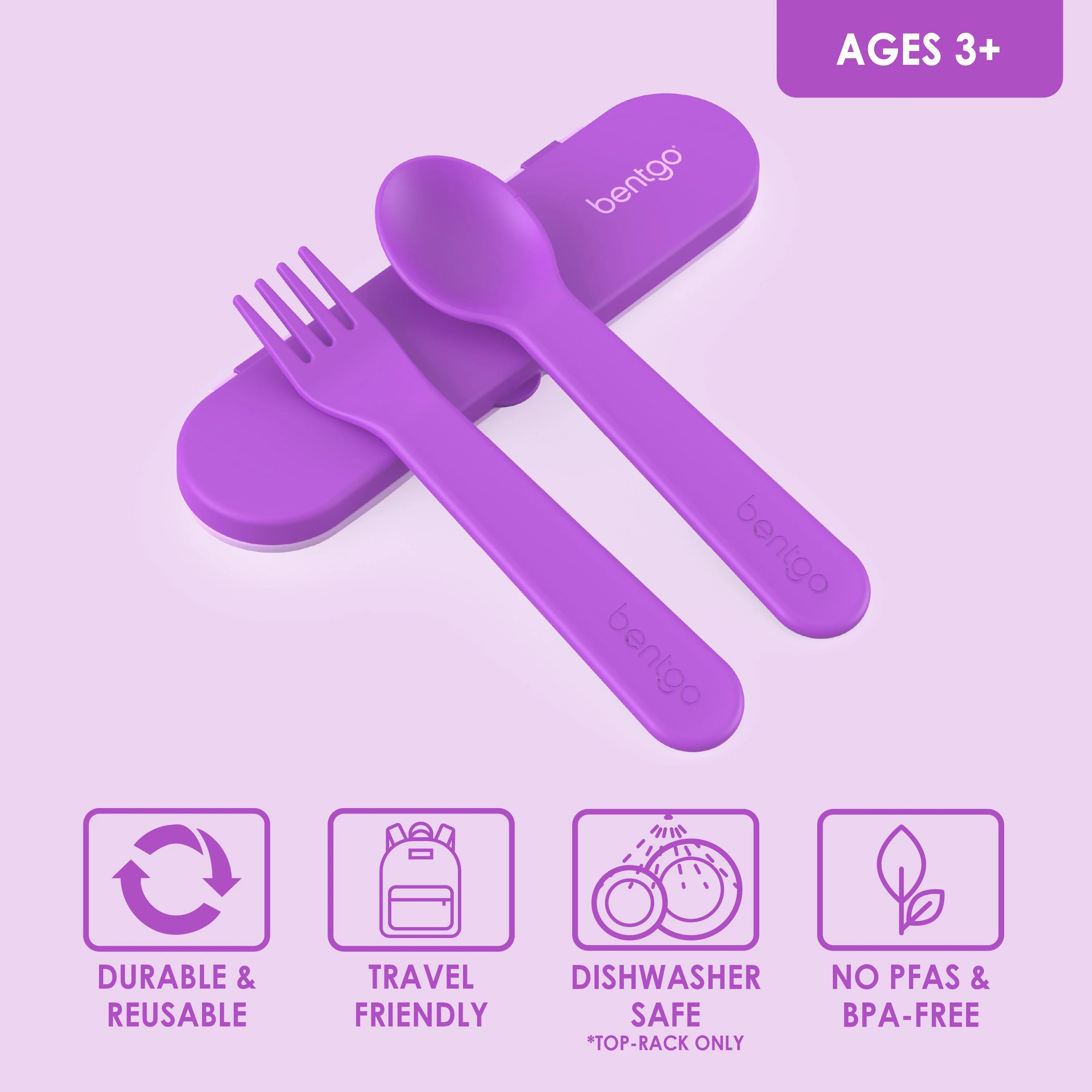 Bentgo Kids Utensil Set - Puppy Love - Image 73