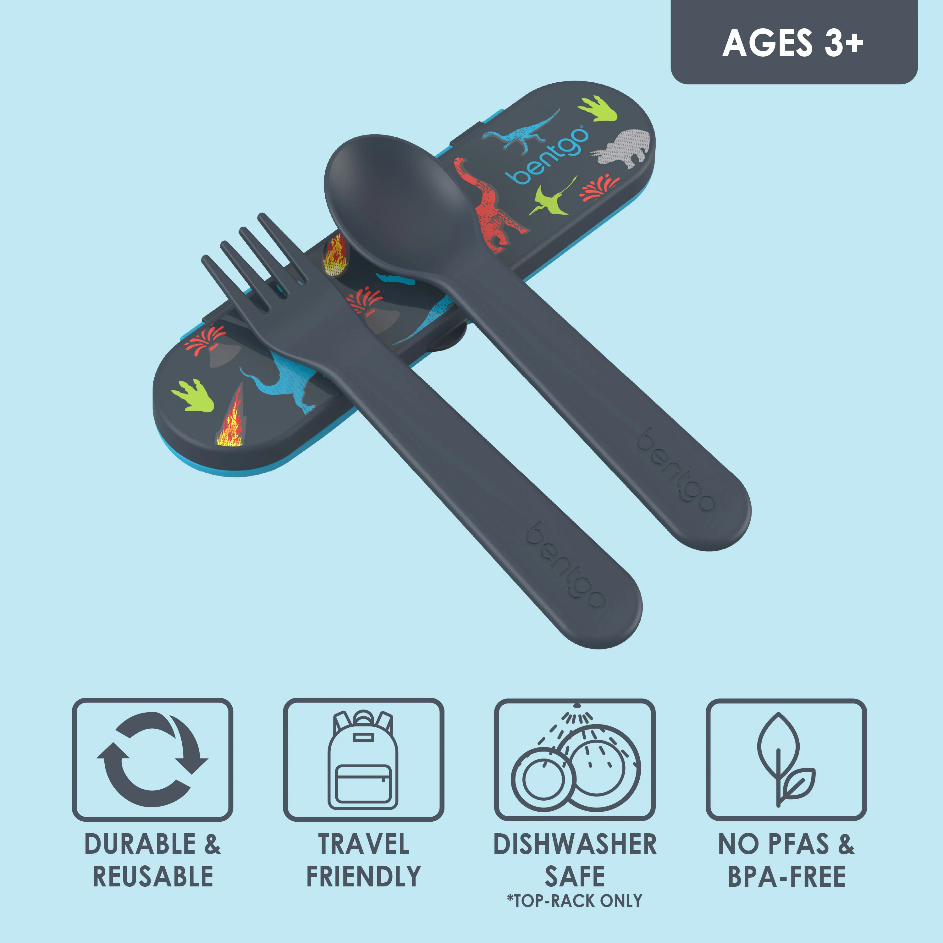 Bentgo Kids Utensil Set - Puppy Love - Image 10