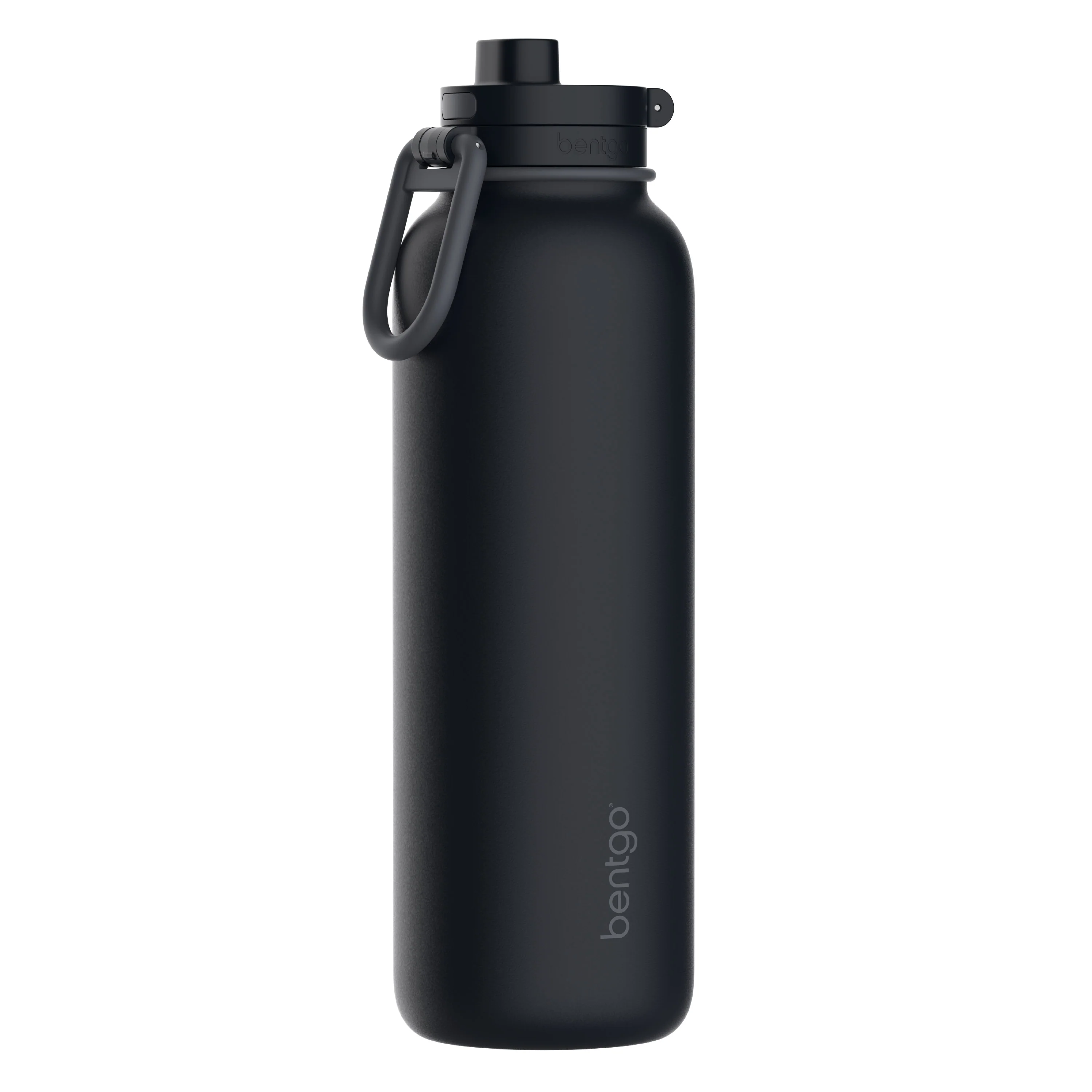 Bentgo Flip 2-in-1 Water Bottle (40 fl oz) - Back to Black