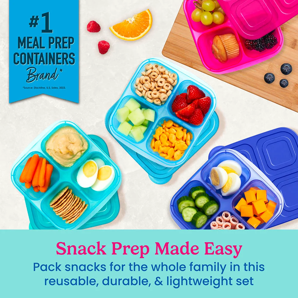 Bentgo Easyboxes 4-Compartment Snack Containers 8-Piece Set - Brights - Image 20