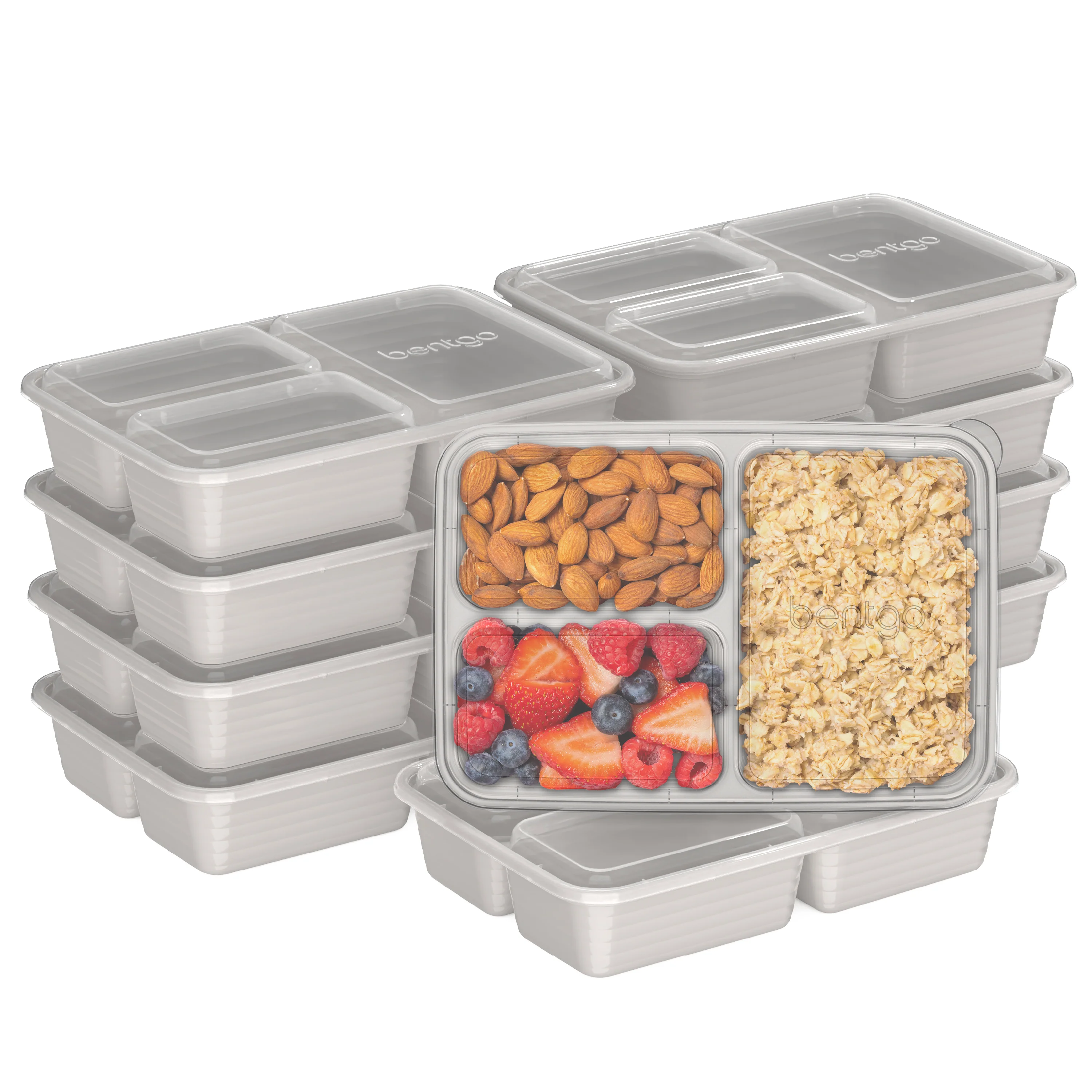 Bentgo Prep 3-Compartment Meal Prep Containers (20-Piece) - Rosette Glitter - Image 25