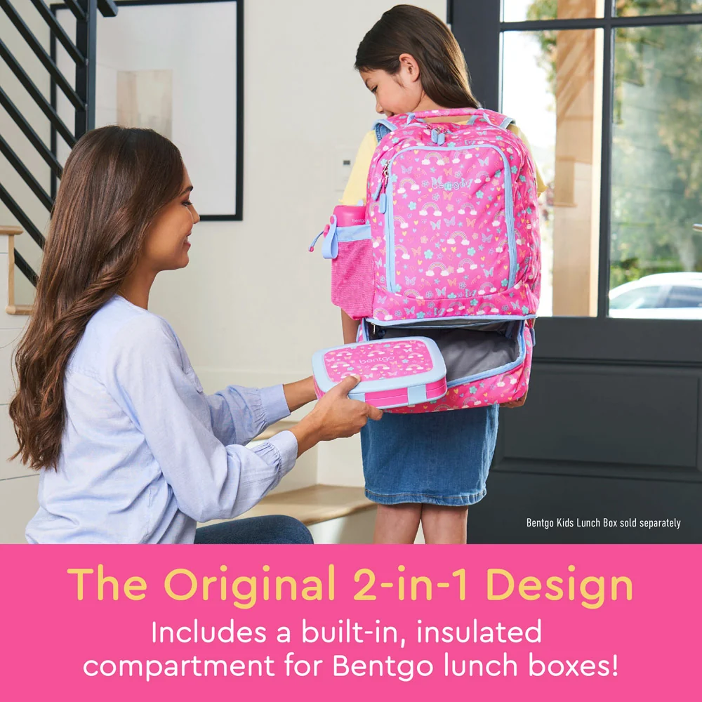 Bentgo Kids Prints 2-in-1 Backpack & Lunch Bag - Bug Buddies - Image 14