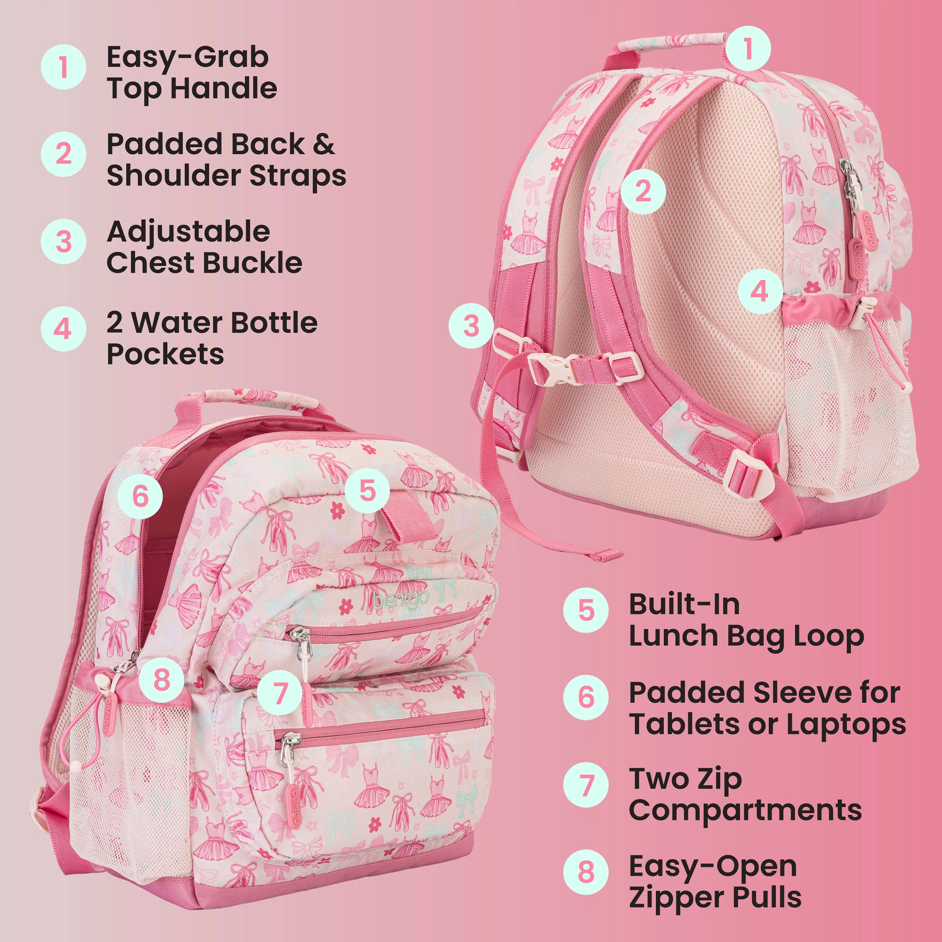 Bentgo Kids Prints Backpack - Sssnakes - Image 81