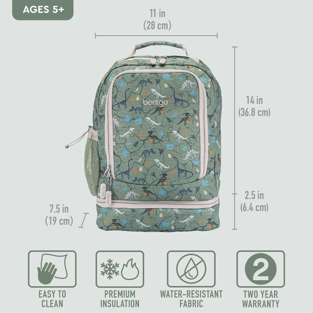Bentgo Kids Prints 2-in-1 Backpack & Lunch Bag - Bug Buddies - Image 41