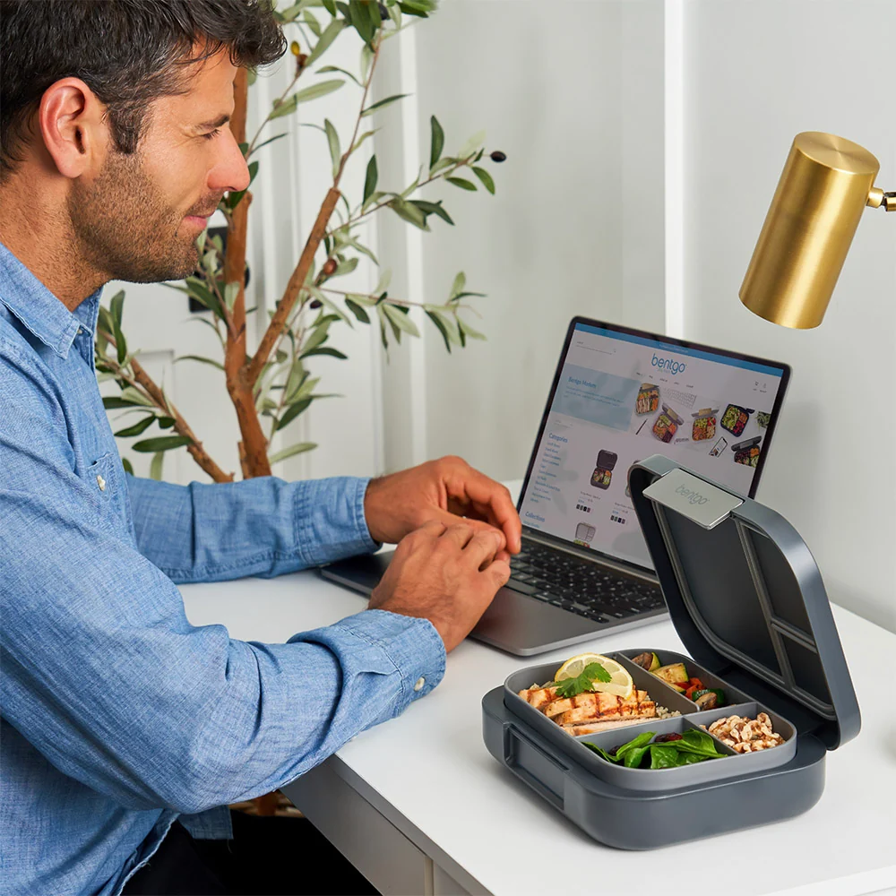 Bentgo Modern Lunch Box & Snack Cup - Dark Gray - Image 4