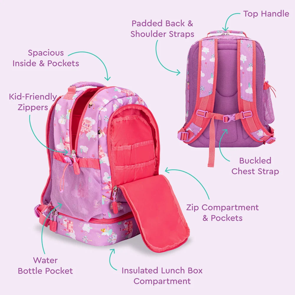 Bentgo Kids Prints 2-in-1 Backpack & Lunch Bag - Bug Buddies - Image 57