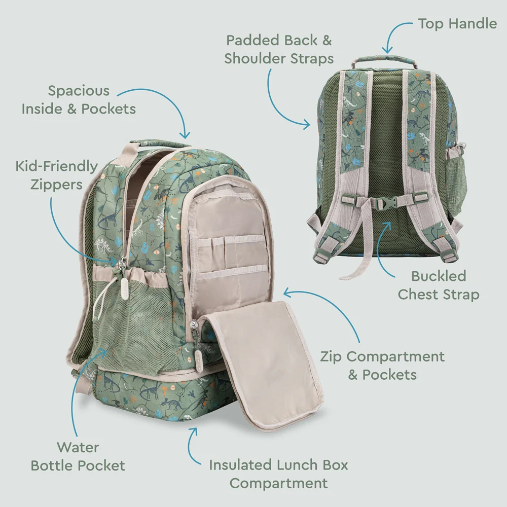Bentgo Kids Prints 2-in-1 Backpack & Lunch Bag - Bug Buddies - Image 39
