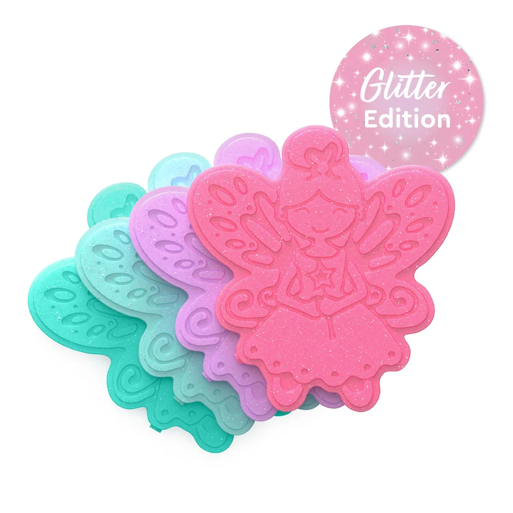 Bentgo Buddies Reusable Ice Packs (Glitter 4-Pack) - Mermaids - Glitter Edition