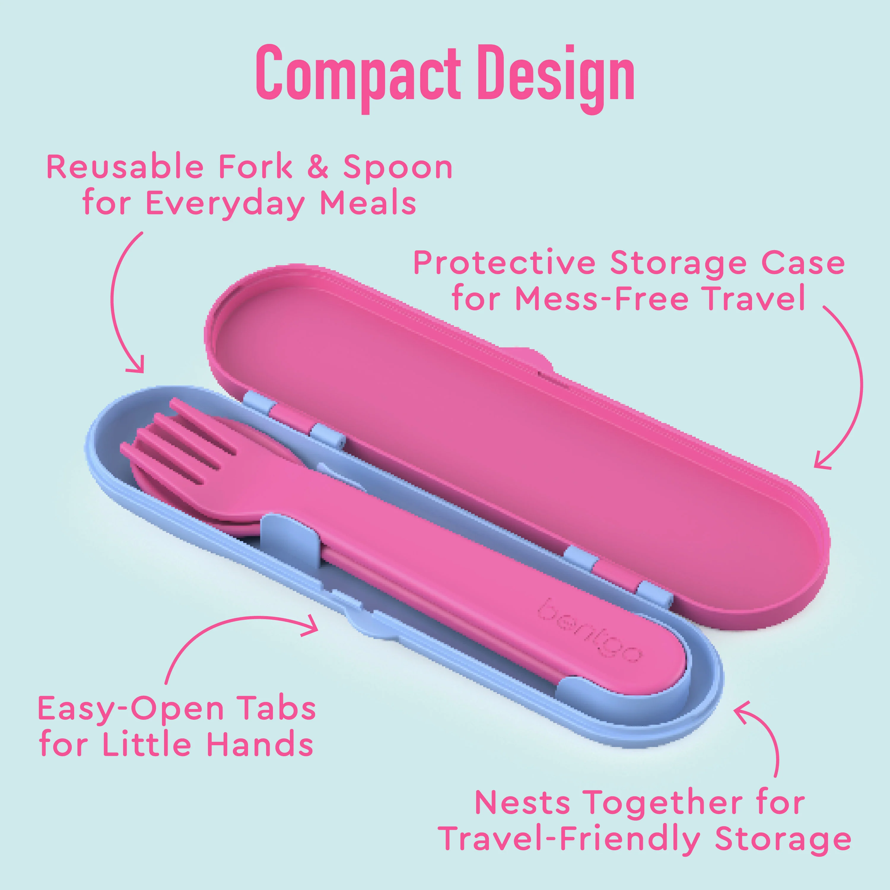 Bentgo Kids Utensil Set - Puppy Love - Image 39