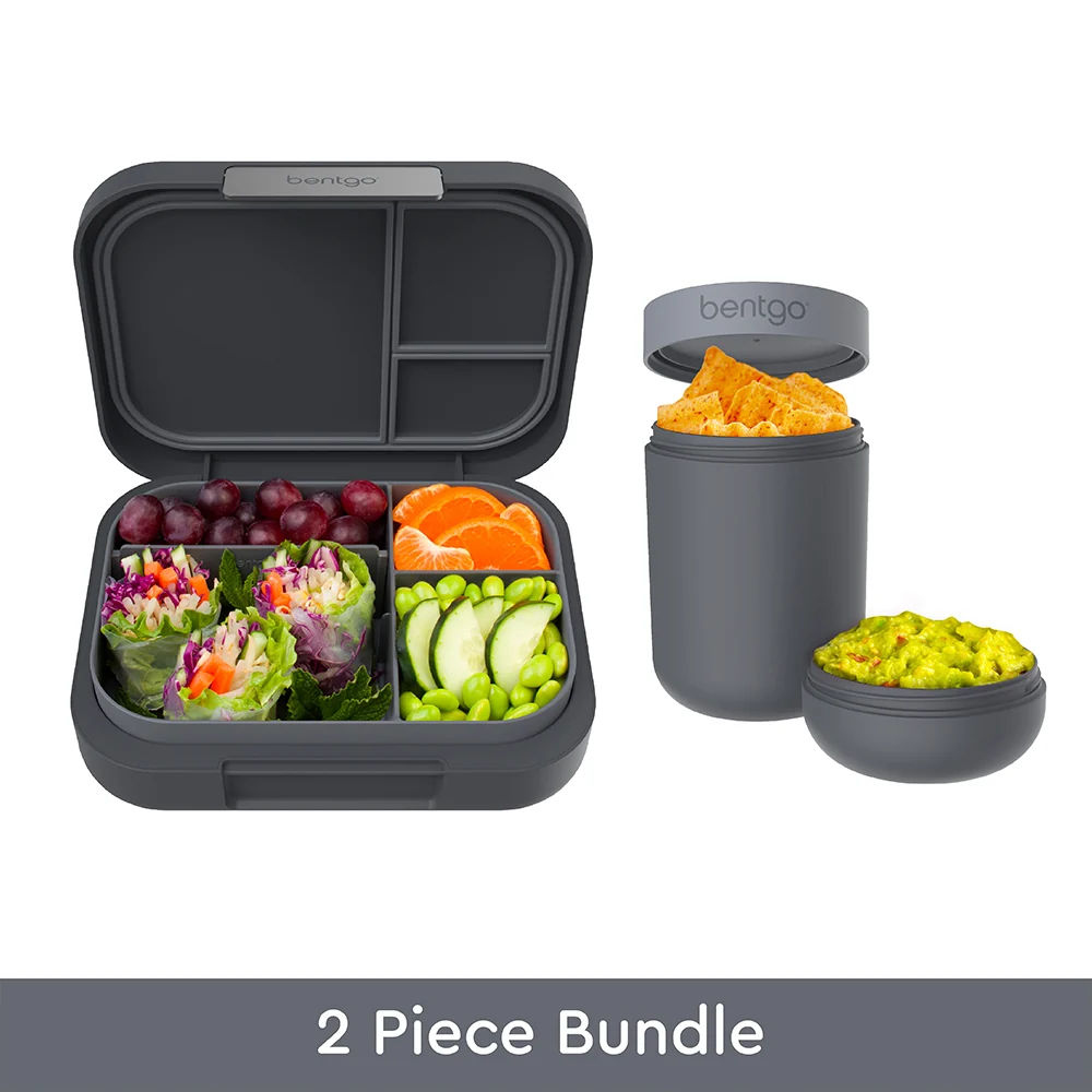 Bentgo Modern Lunch Box & Snack Cup - Dark Gray - Image 2
