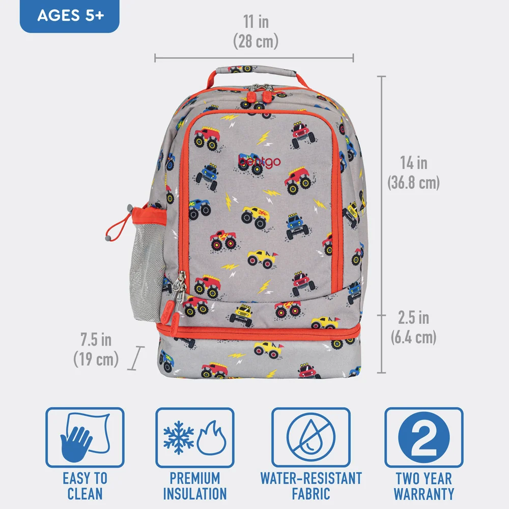 Bentgo Kids Prints 2-in-1 Backpack & Lunch Bag - Bug Buddies - Image 11
