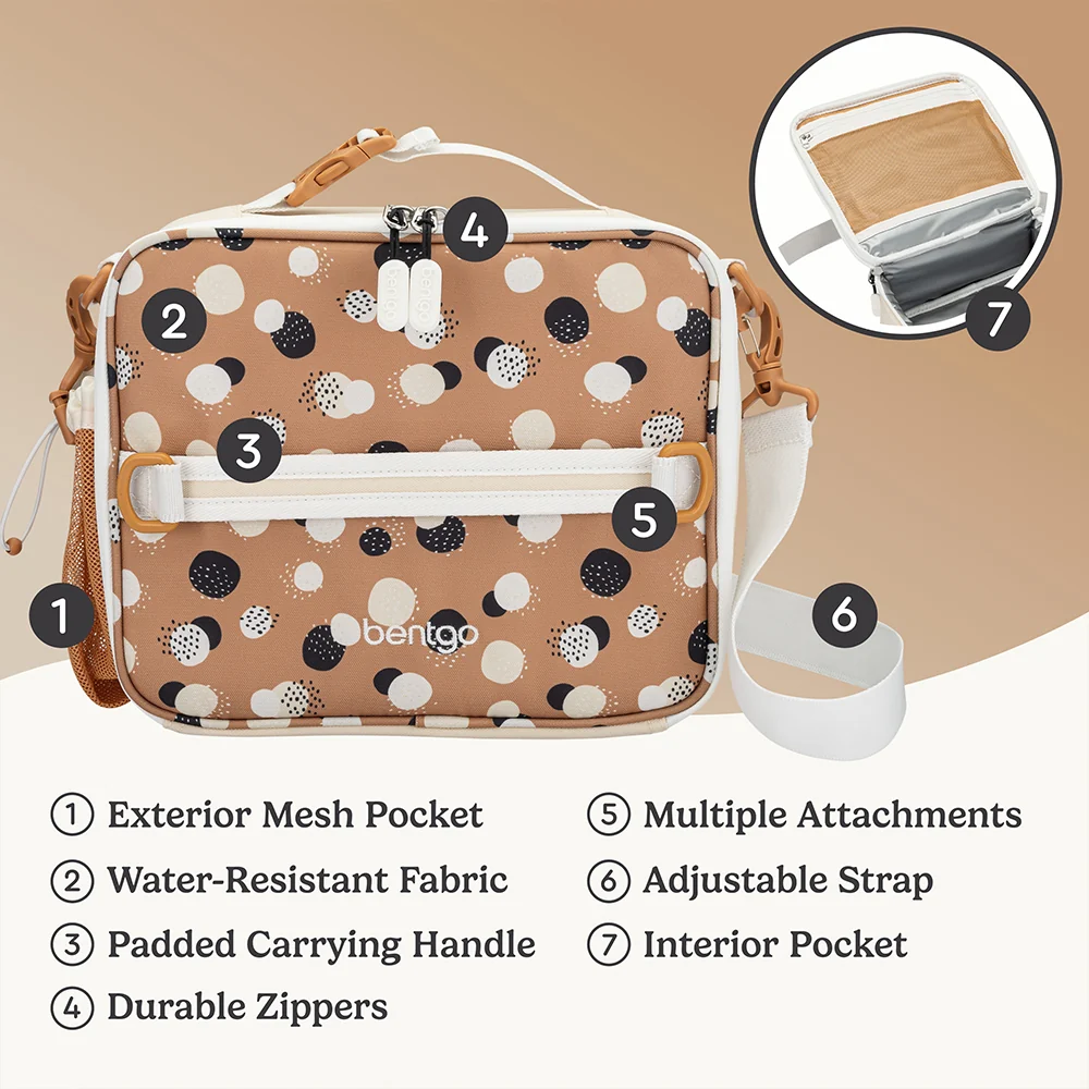 Bentgo Kids Whimsy & Wonder Prints Lunch Bag - Starry Sprinkle - Image 10
