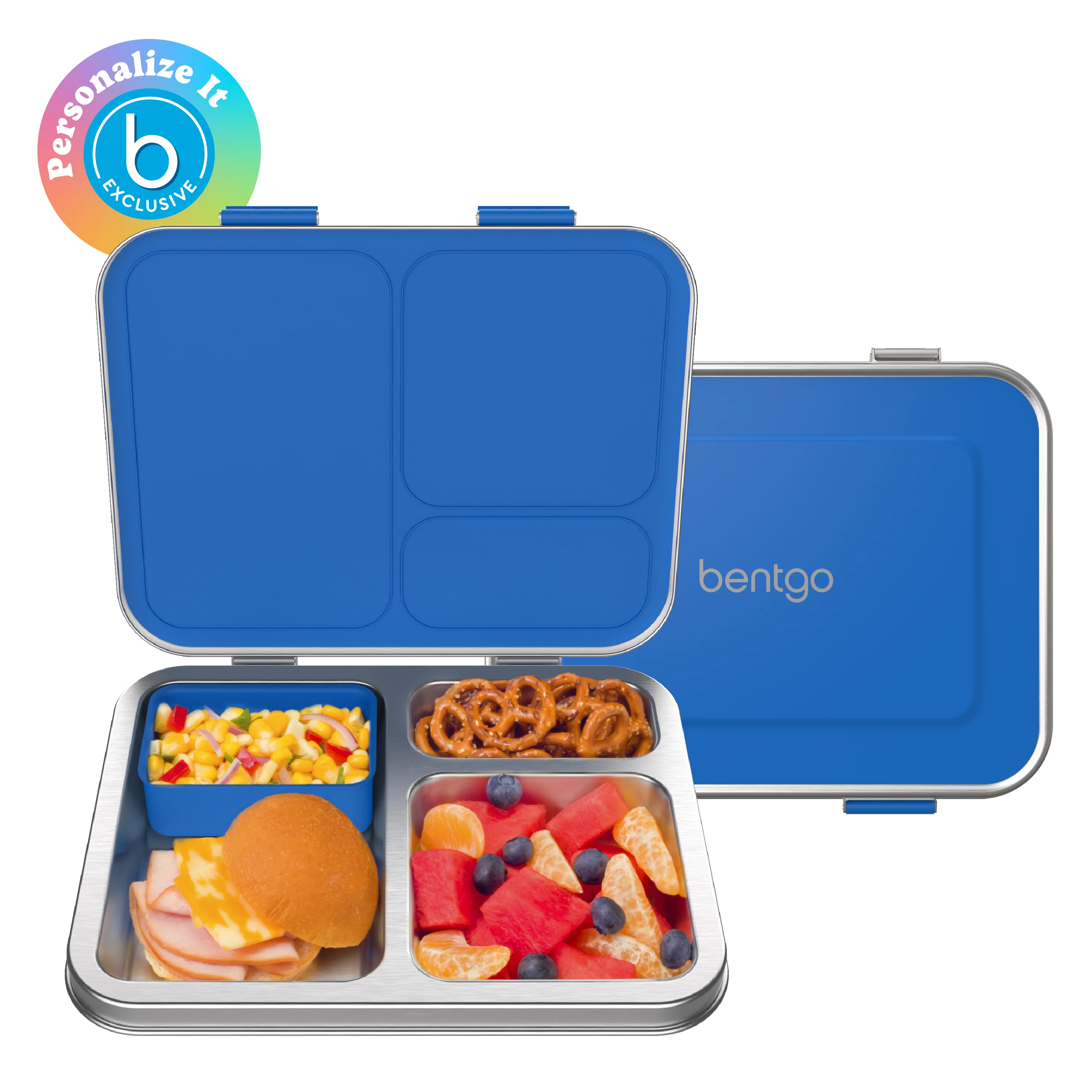 Bentgo Kids Stainless Steel Lunch Box - Personalized - Fuchsia