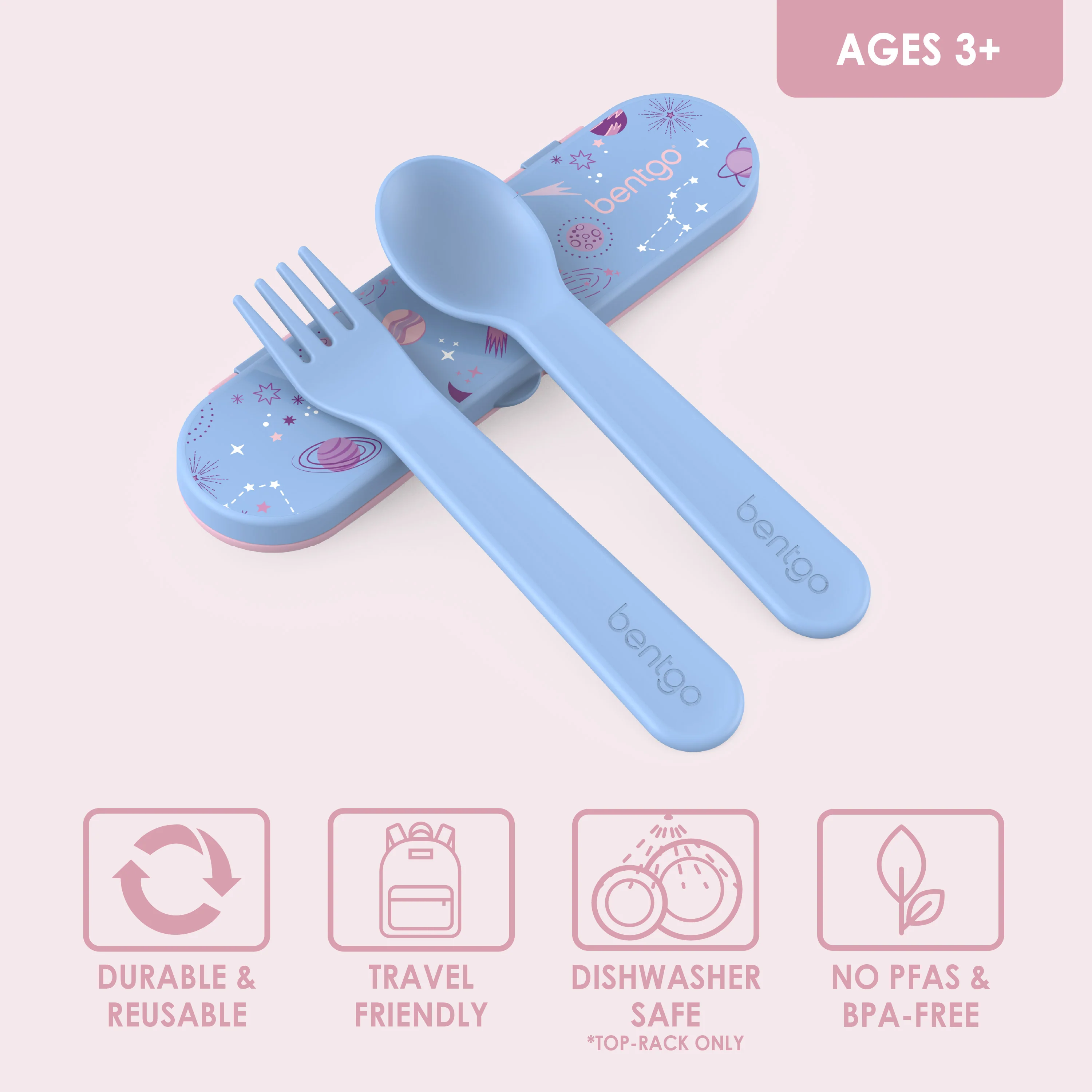 Bentgo Kids Utensil Set - Puppy Love - Image 52