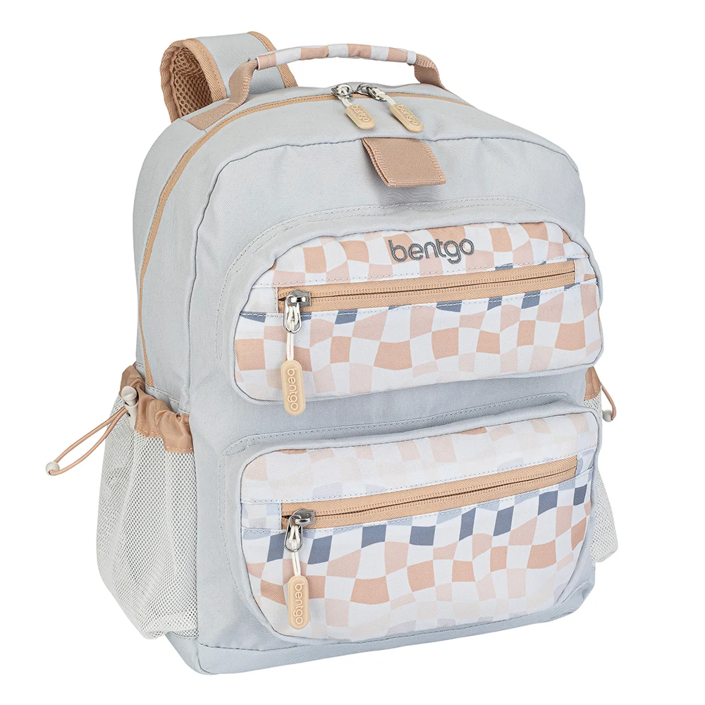 Bentgo Kids Whimsy & Wonder Backpack - Checker Gradient