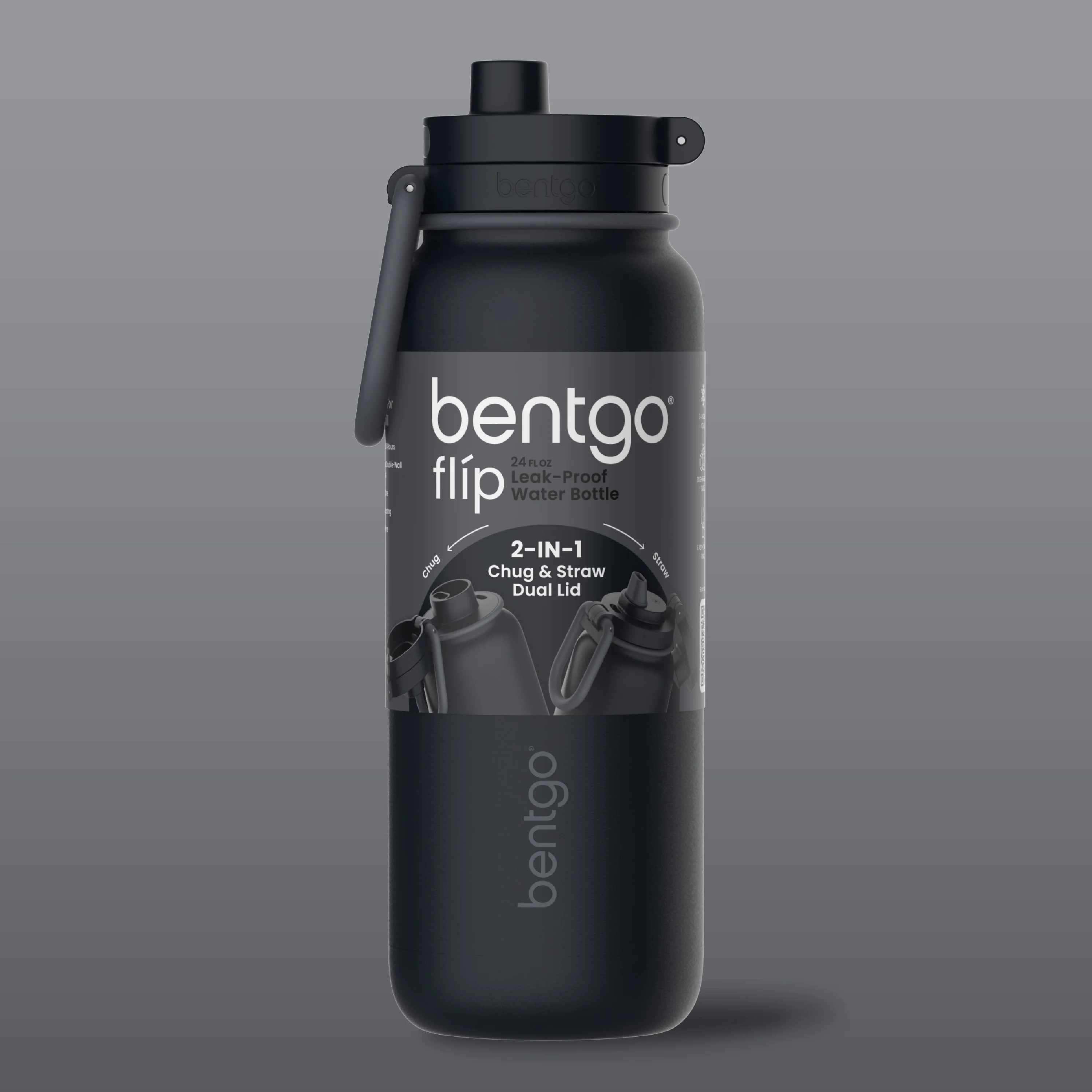 Bentgo Flip 2-in-1 Water Bottle (24 fl oz) - Blushing - Image 16