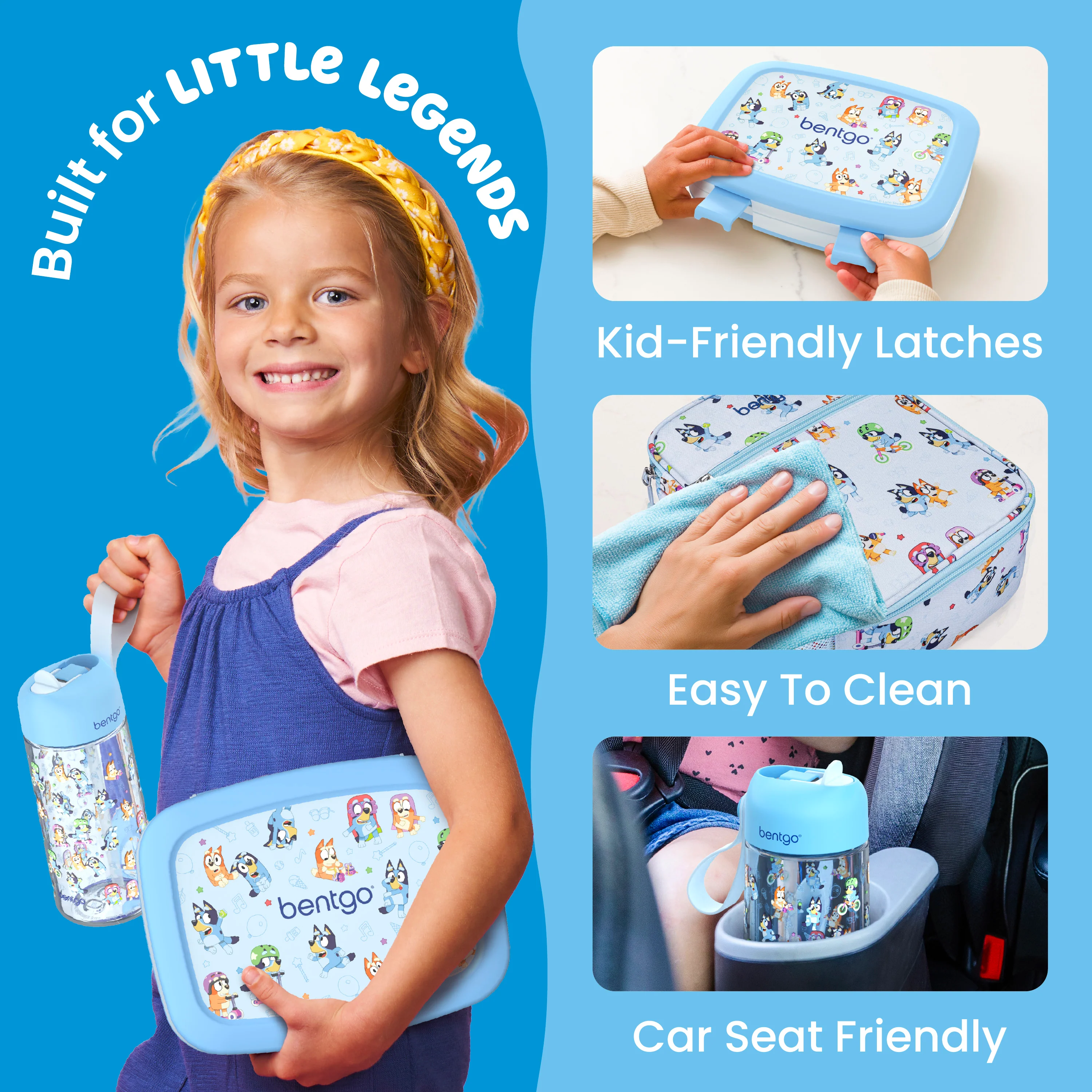 Bentgo + Bluey Kids Prints 5-Piece Lunch Box Set - Image 5