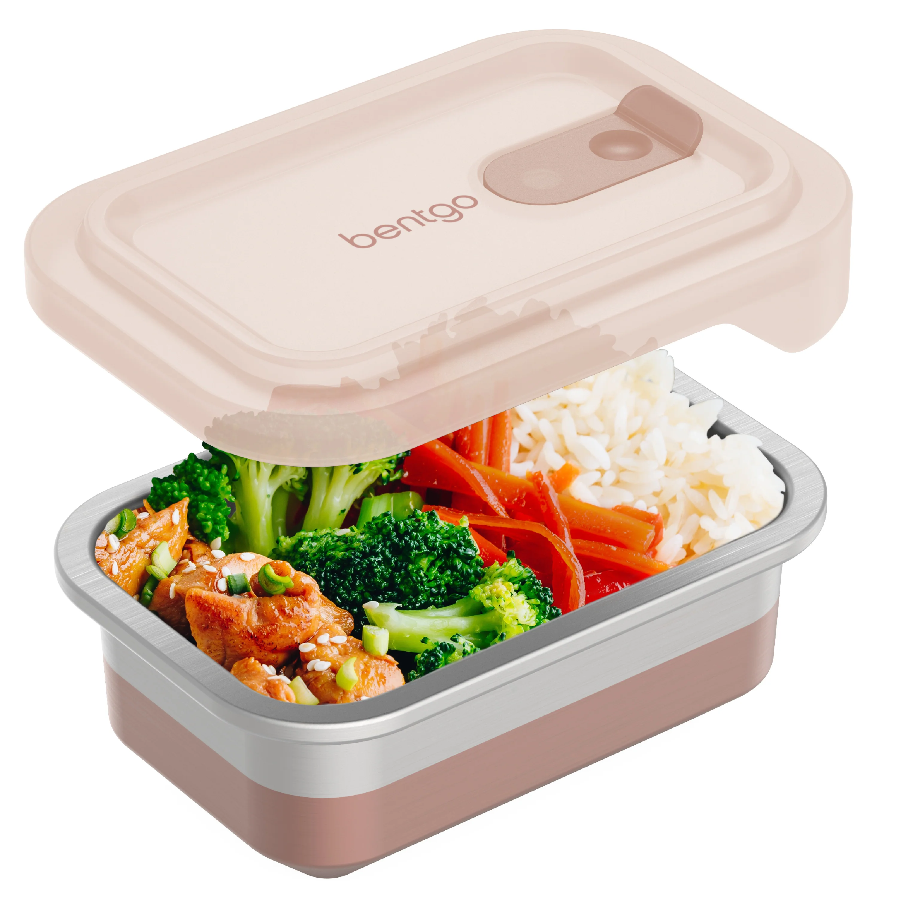 Bentgo MicroSteel Heat & Eat Container - Dinner Size 5.5 Cups - Gold