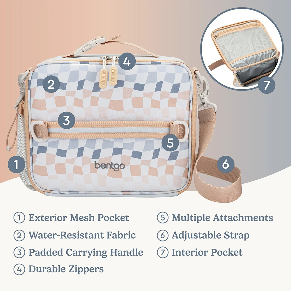 Bentgo Kids Whimsy & Wonder Prints Lunch Bag - Starry Sprinkle - Image 4