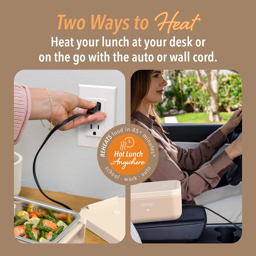 Bentgo Heat Electric Lunch Box - Latte - Image 4