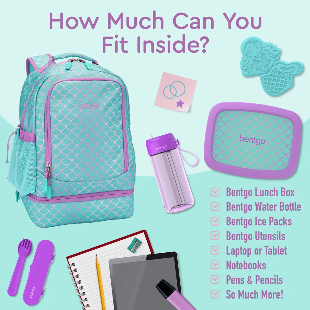 Bentgo Kids Prints 2-in-1 Backpack & Lunch Bag - Bug Buddies - Image 28