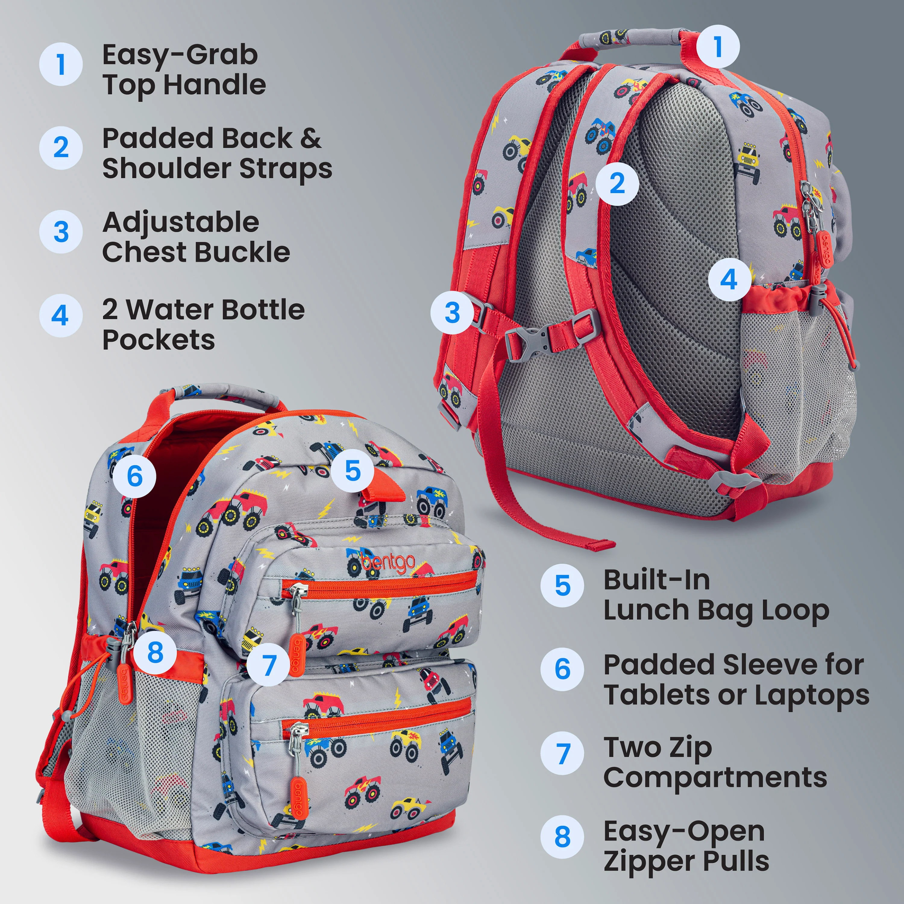 Bentgo Kids Prints Backpack - Sssnakes - Image 26