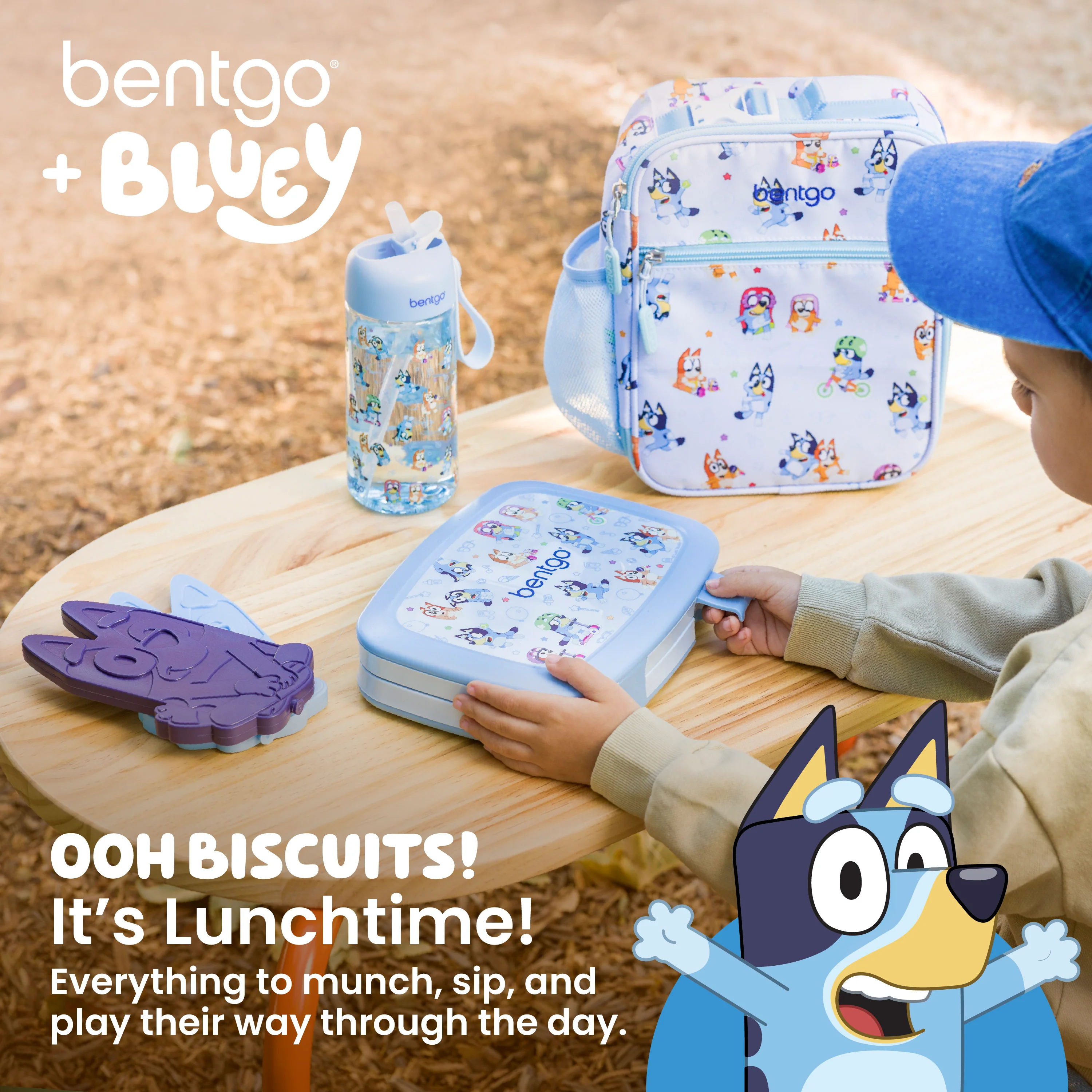 Bentgo + Bluey Kids Prints 5-Piece Lunch Box Set - Image 2