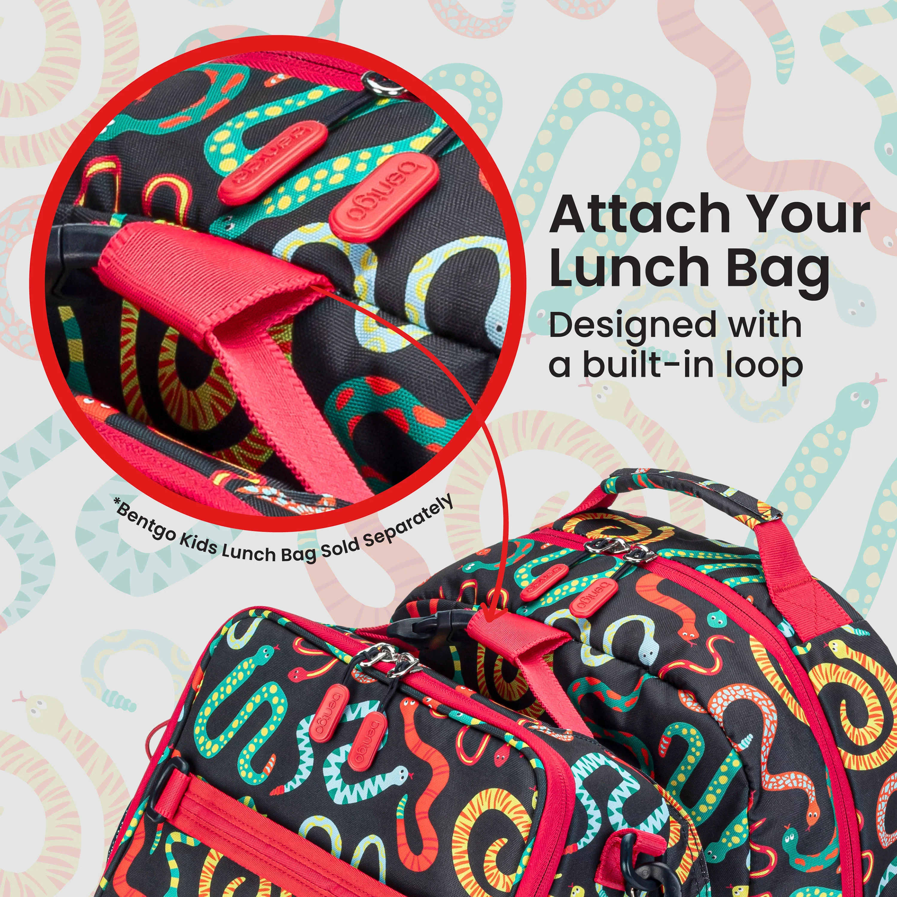 Bentgo Kids Prints Backpack - Sssnakes - Image 59