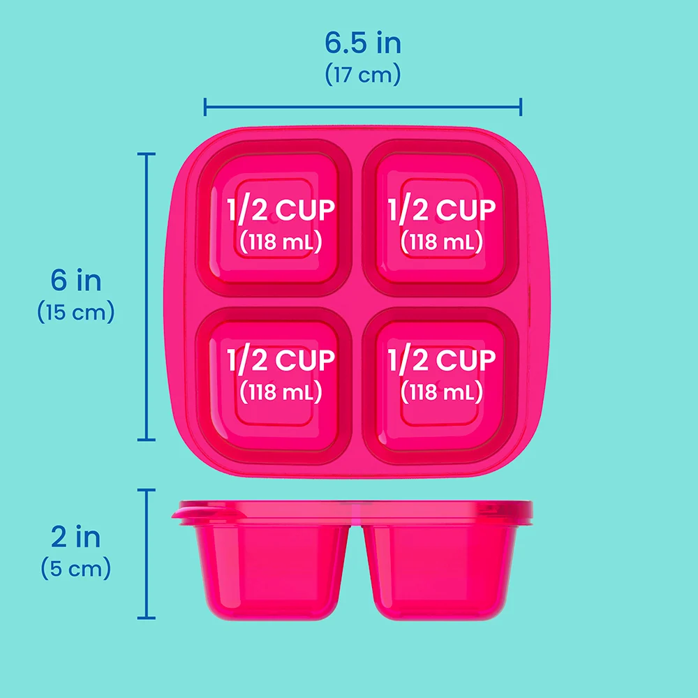 Bentgo Easyboxes 4-Compartment Snack Containers 8-Piece Set - Brights - Image 26