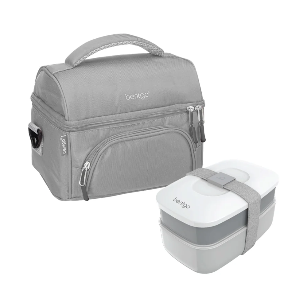 Bentgo Classic Lunch Box & Deluxe Bag - Blush Marble