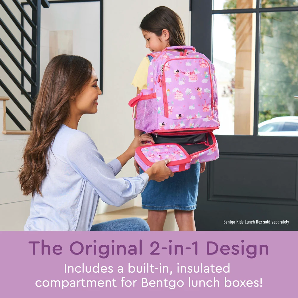 Bentgo Kids Prints 2-in-1 Backpack & Lunch Bag - Bug Buddies - Image 56