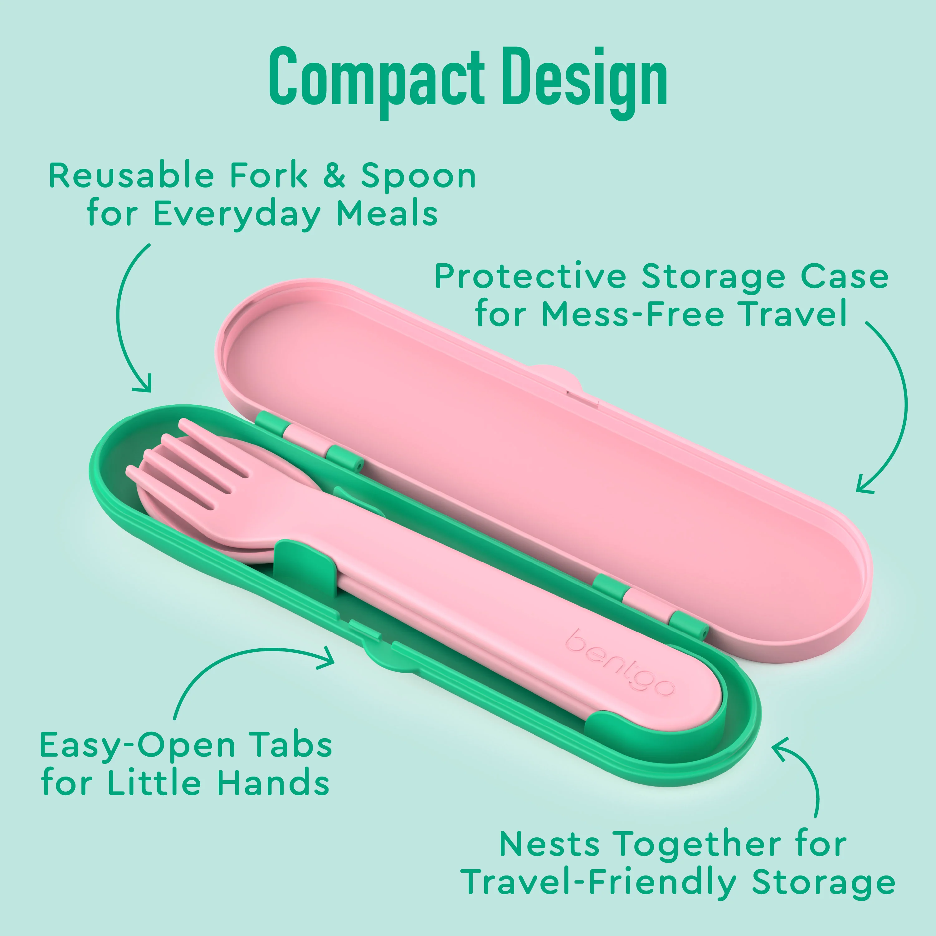 Bentgo Kids Utensil Set - Puppy Love - Image 46