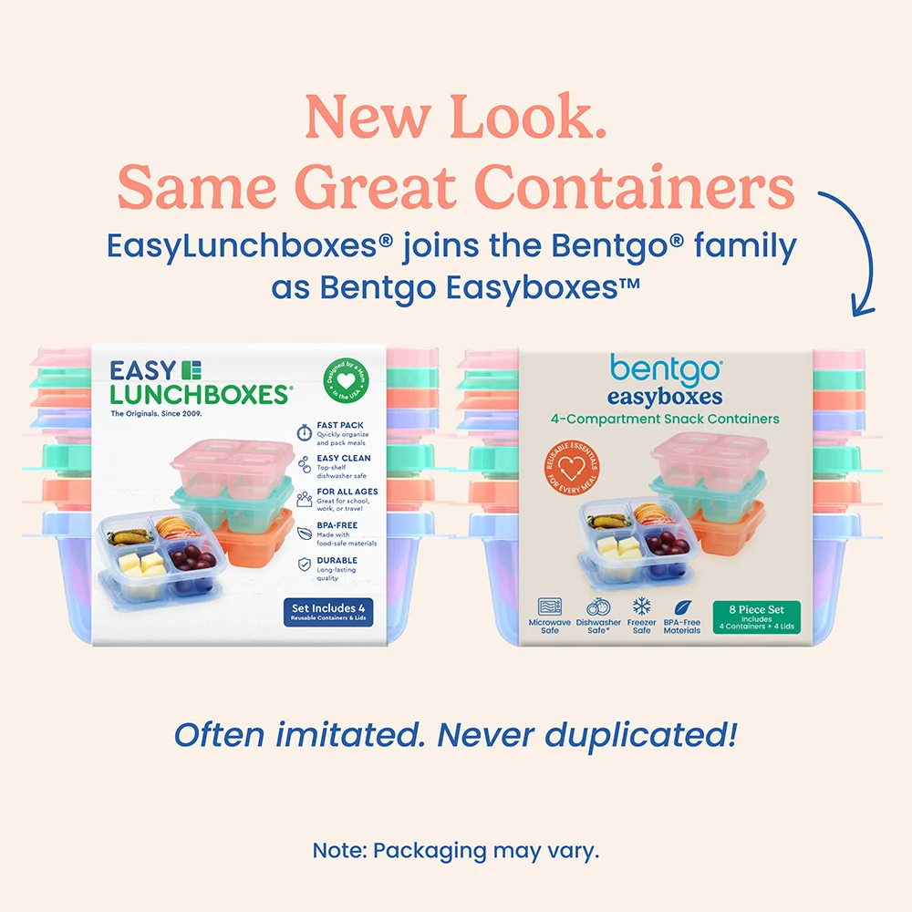 Bentgo Easyboxes 4-Compartment Snack Containers 8-Piece Set - Brights - Image 32