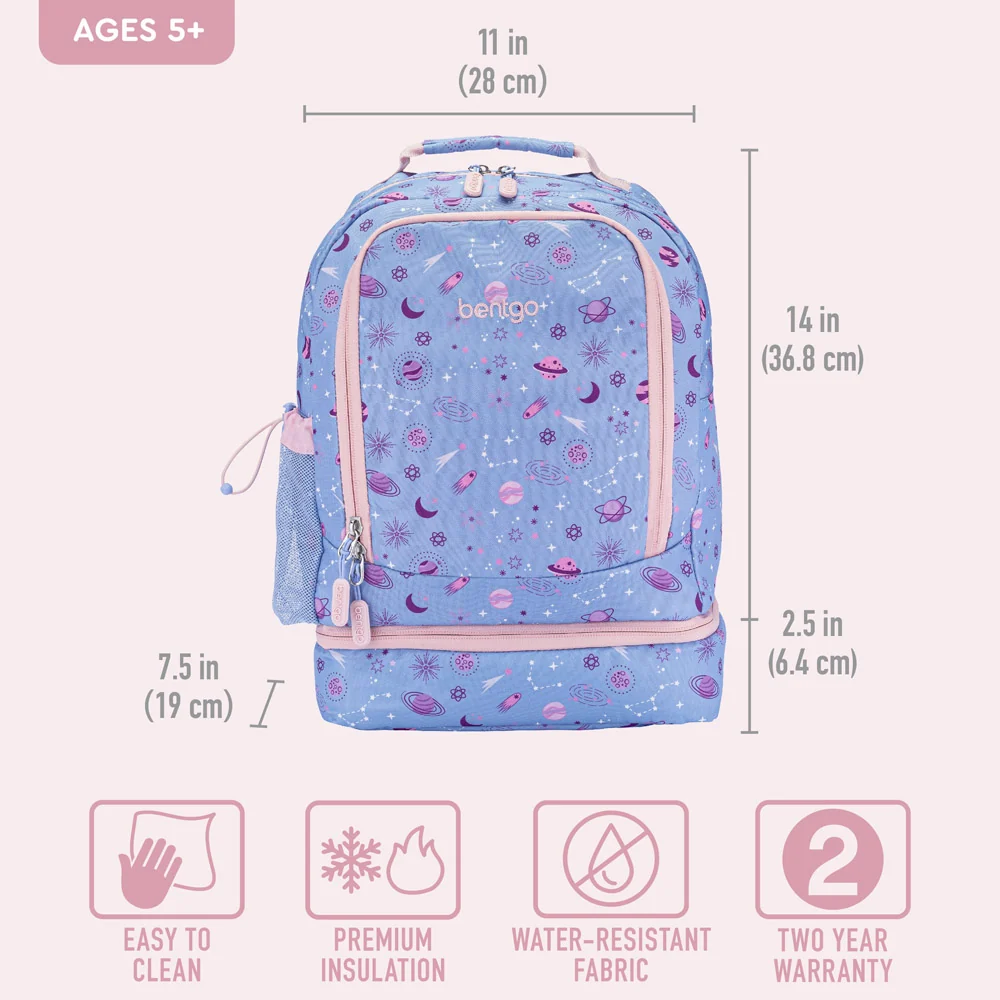 Bentgo Kids Prints 2-in-1 Backpack & Lunch Bag - Bug Buddies - Image 35